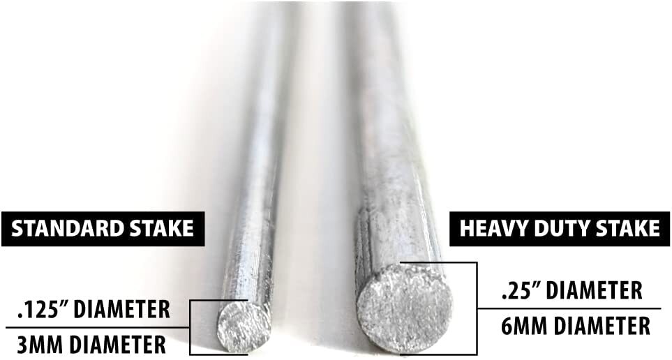 30″Heavy Duty Yard Stakes .25 Diameter Metal Frame Wire Step Stake for Yard Sign