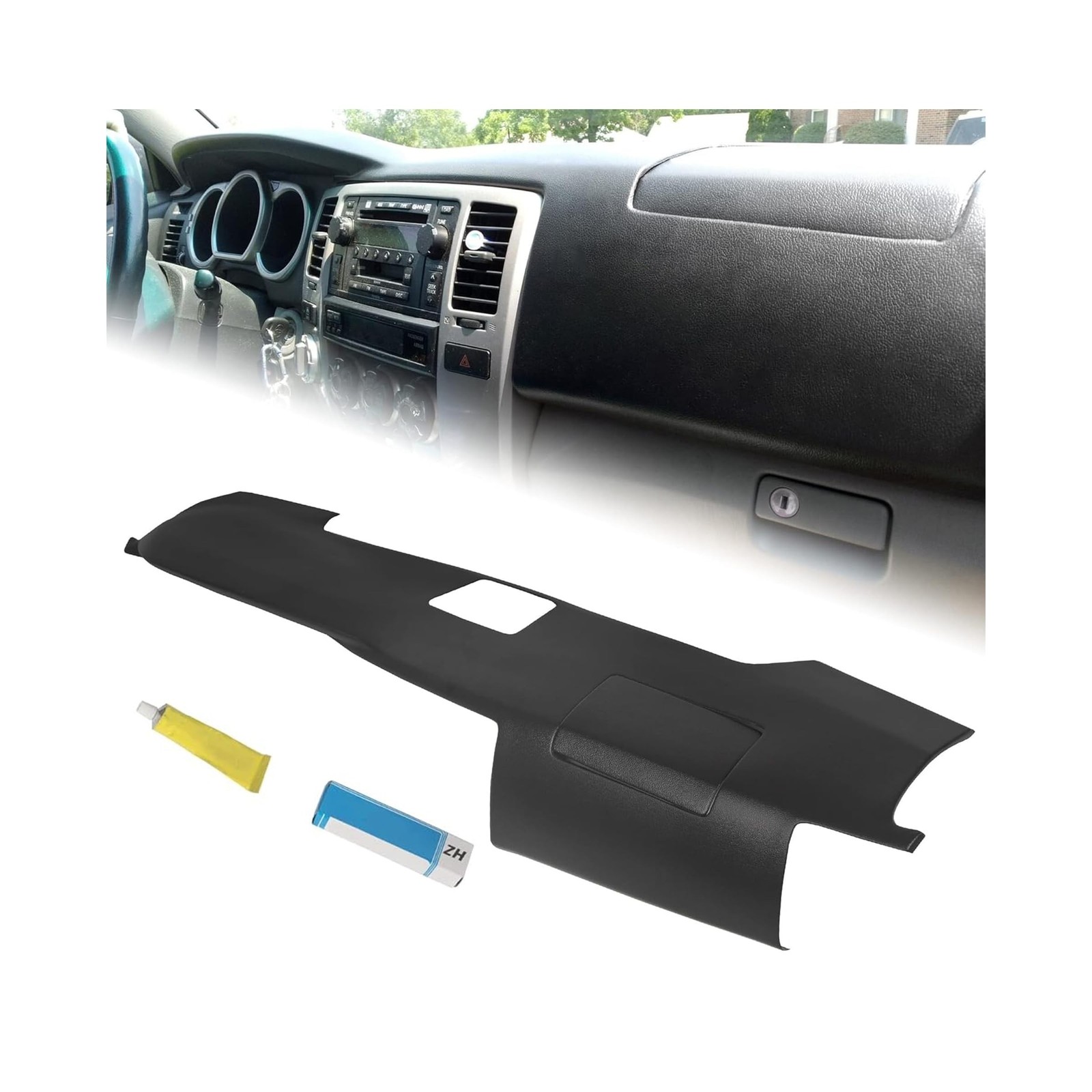 Kojem Dashboard Cover Compatible with 2003-2009 Toyota 4Runner w/Speaker Hole…