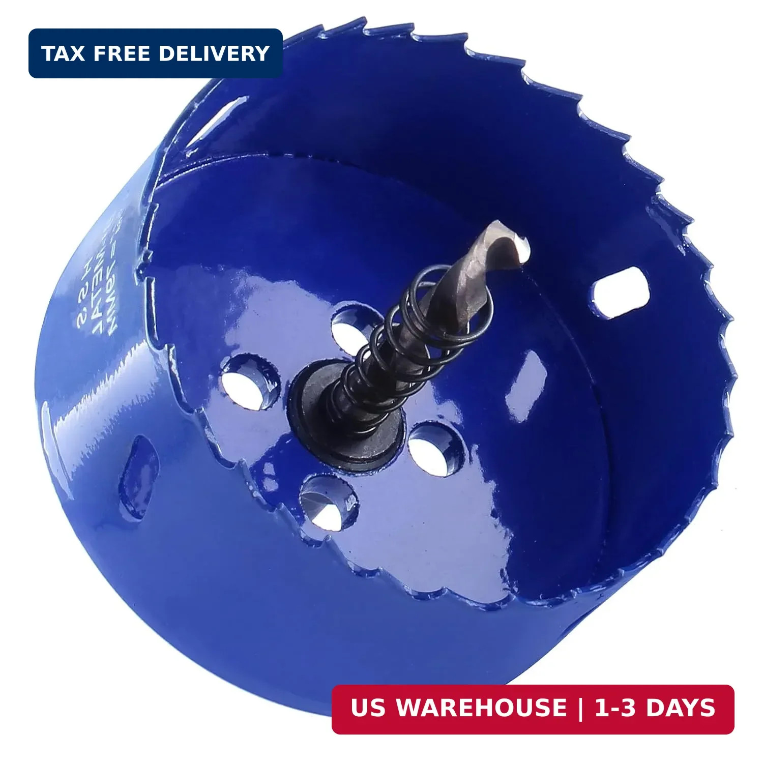 3-1/8 inch 79mm Hole Saw, 1 1/4 inch Cutting Depth HSS Bi-Metal Hole Cutter