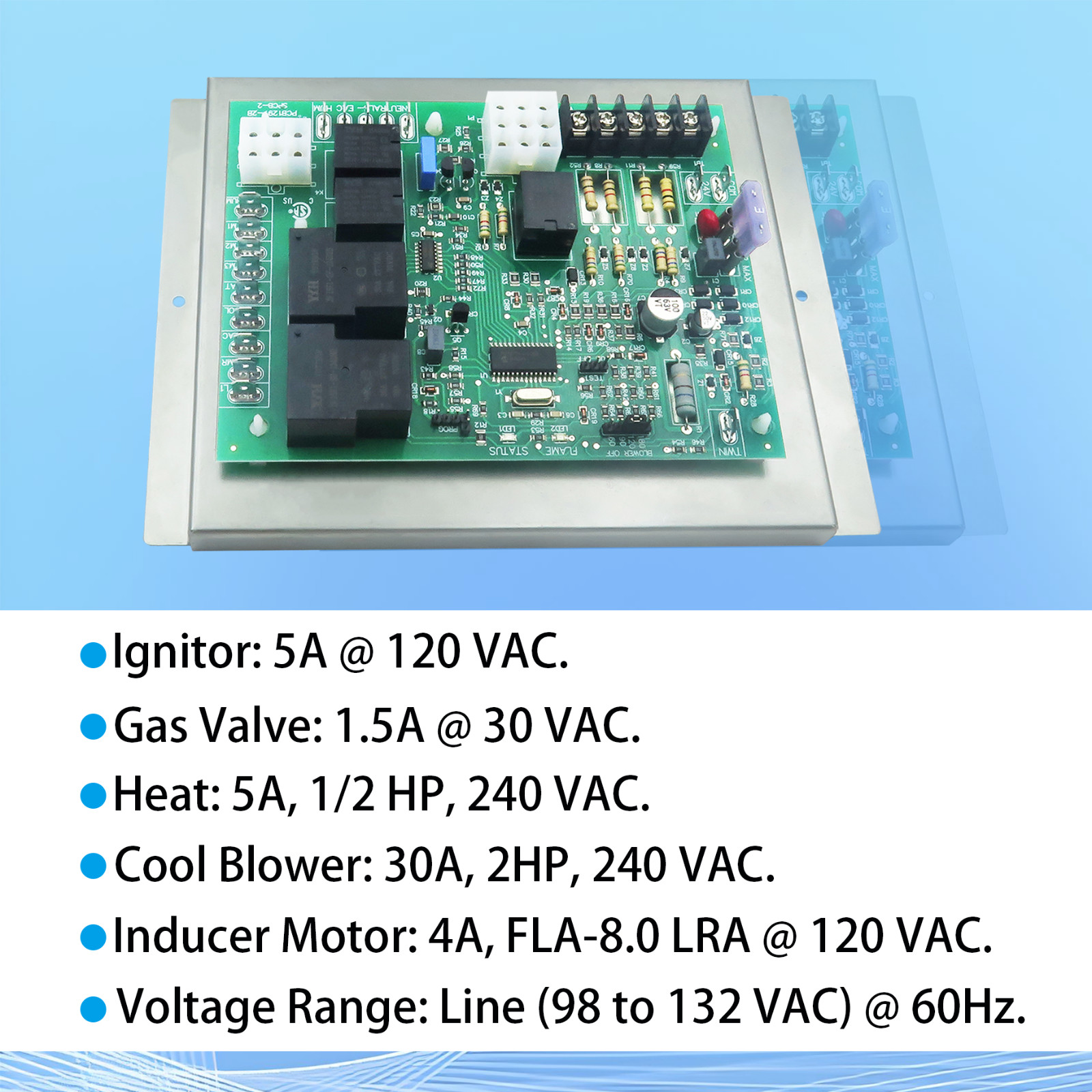 ICM2805A Furnace Control Board ，Replacement for Nordyne 903106 and 624631