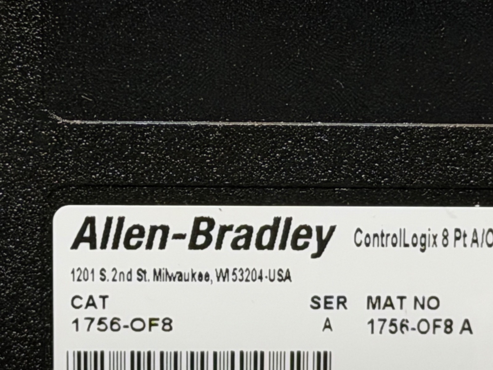 Allen Bradley 1756-OF8 1756-0F8 TBSH TBE ControlLogix Output Module Analog 8 Pt