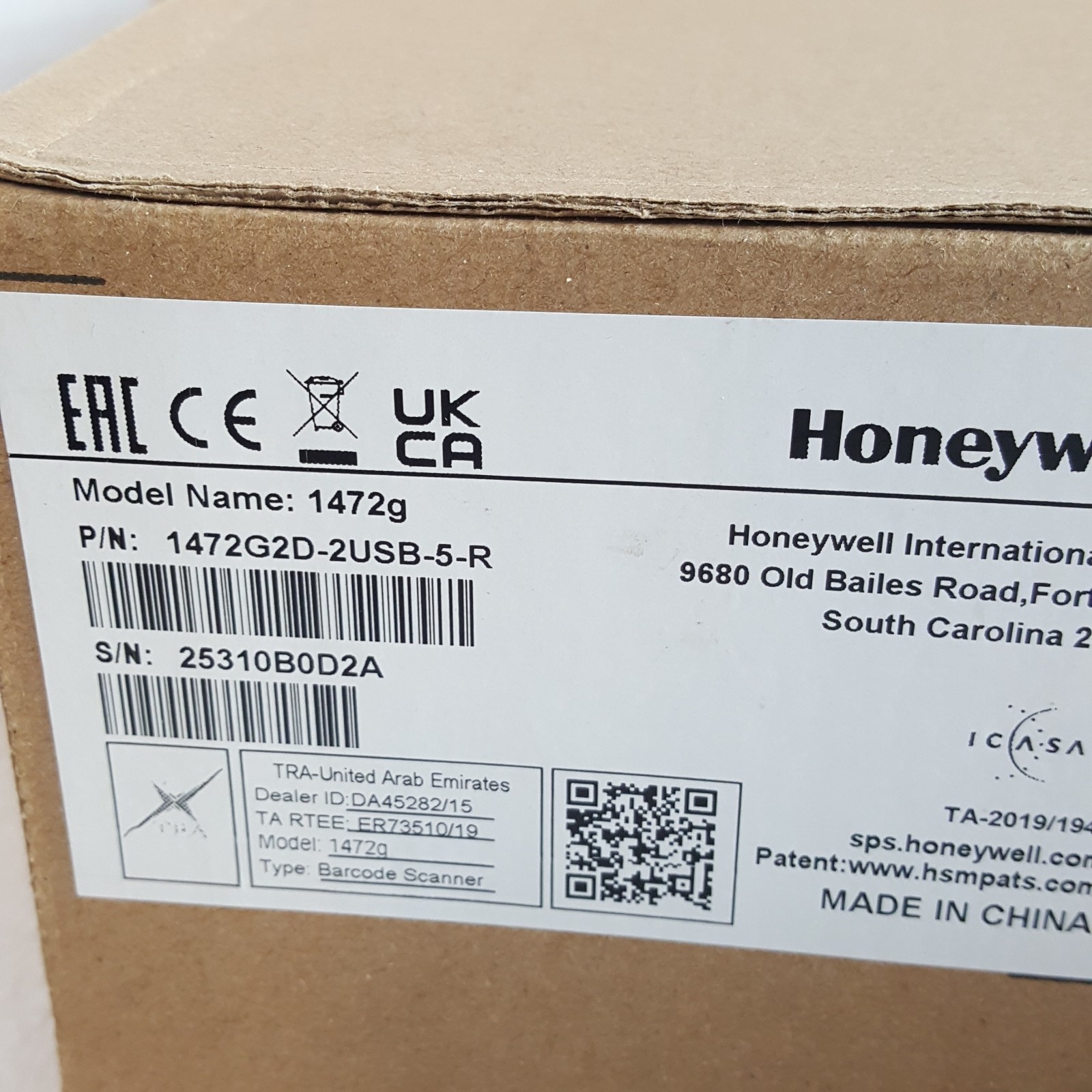 Honeywell Voyager XP 1472g Barcode Reader 1472G2D-2USB-5-R-