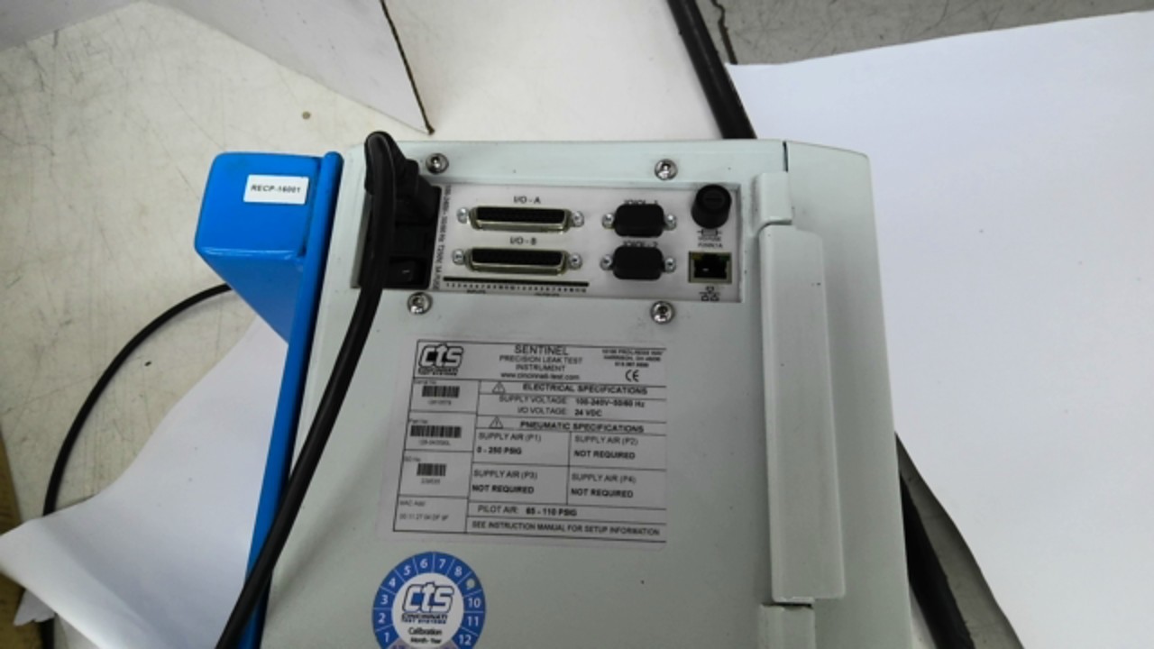 CTS Sentinel I28 I28-040590L Precision Leak Test Instrument 100-240V 50/60HZ