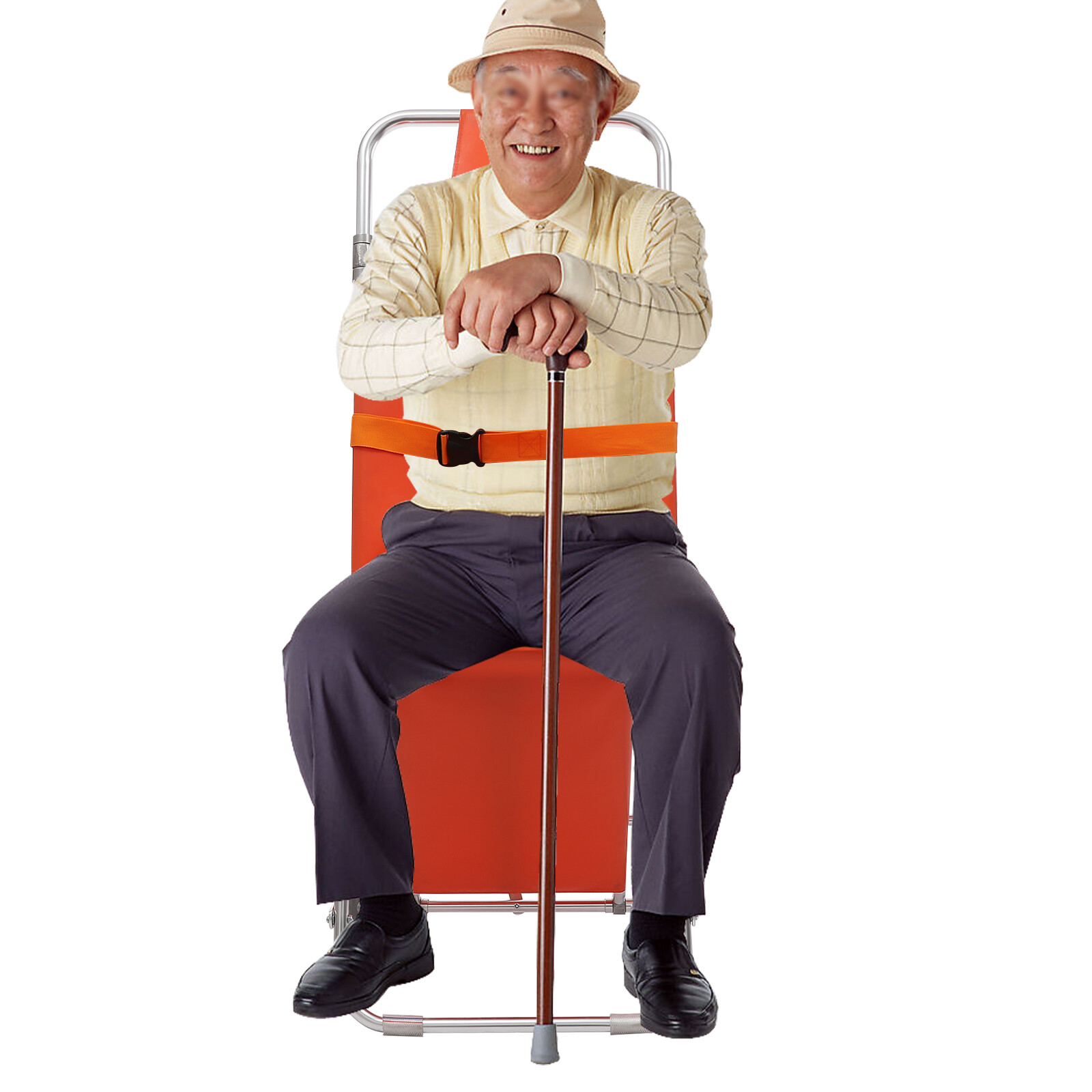 Emergency Rescue Stair Stretcher Chair Foldable Chair Stretcher W/ 2 Wheels
