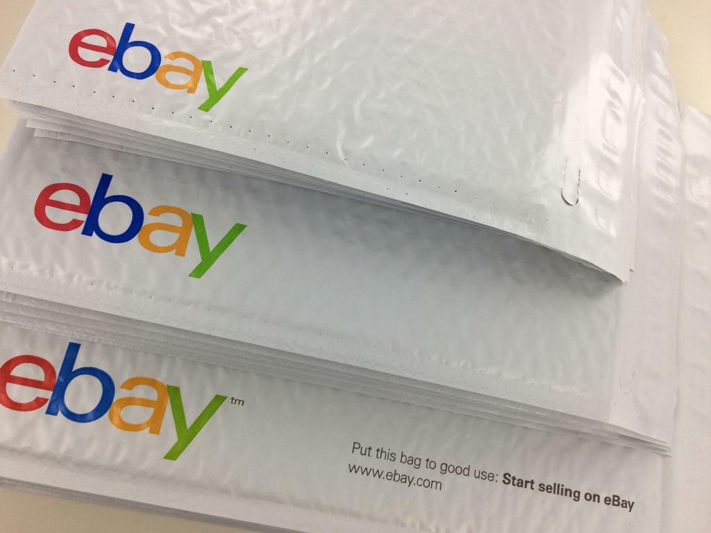 eBay Branded Shipping Supplies Kit Lot Boxes Padded Envelopes Tape Tissue 43 Ct