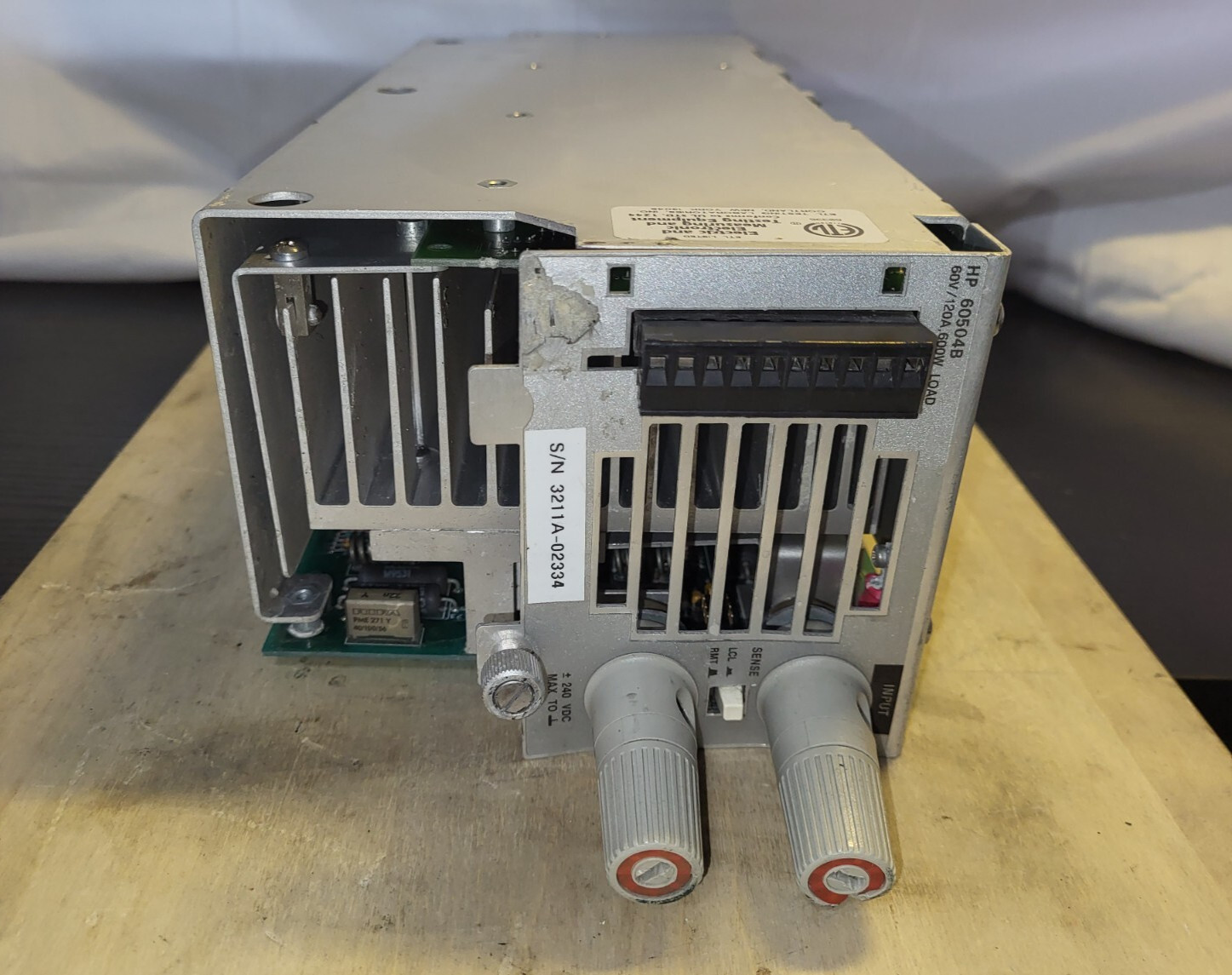 AGILENT HP 60504B 60Vdc 120 amps to 600 Watts