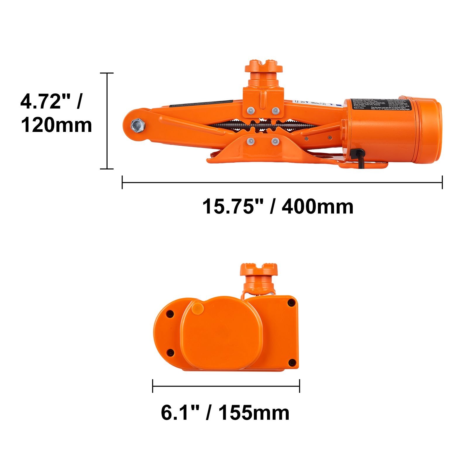 Electric Car Jack, 3 Tons /6600 lbs Scissor Jack with Electric Impact Wrench