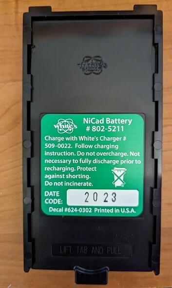 802-5211 Rechargeable battery for White’s Detectors