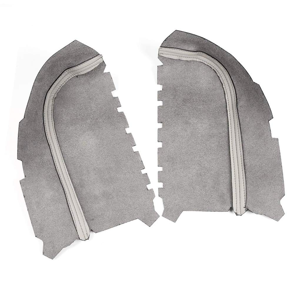 Gray Front Door Armrest Cover For Honda Pilot 2009-2013 Synthetic Leather
