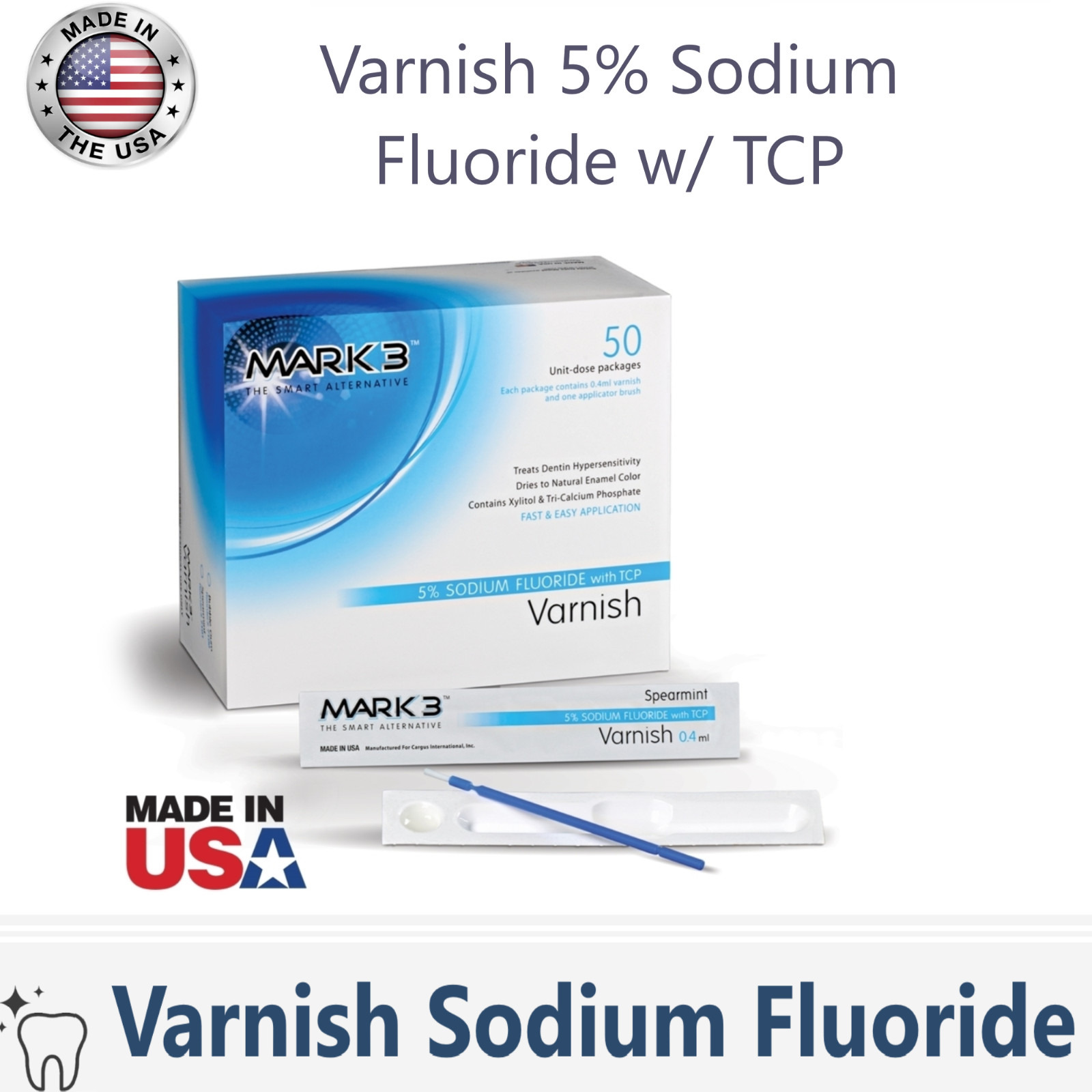 Duraflor Type Varnish 5% Sodium Fluoride with TCP Unidose 50/bx, USA – 0.4ml