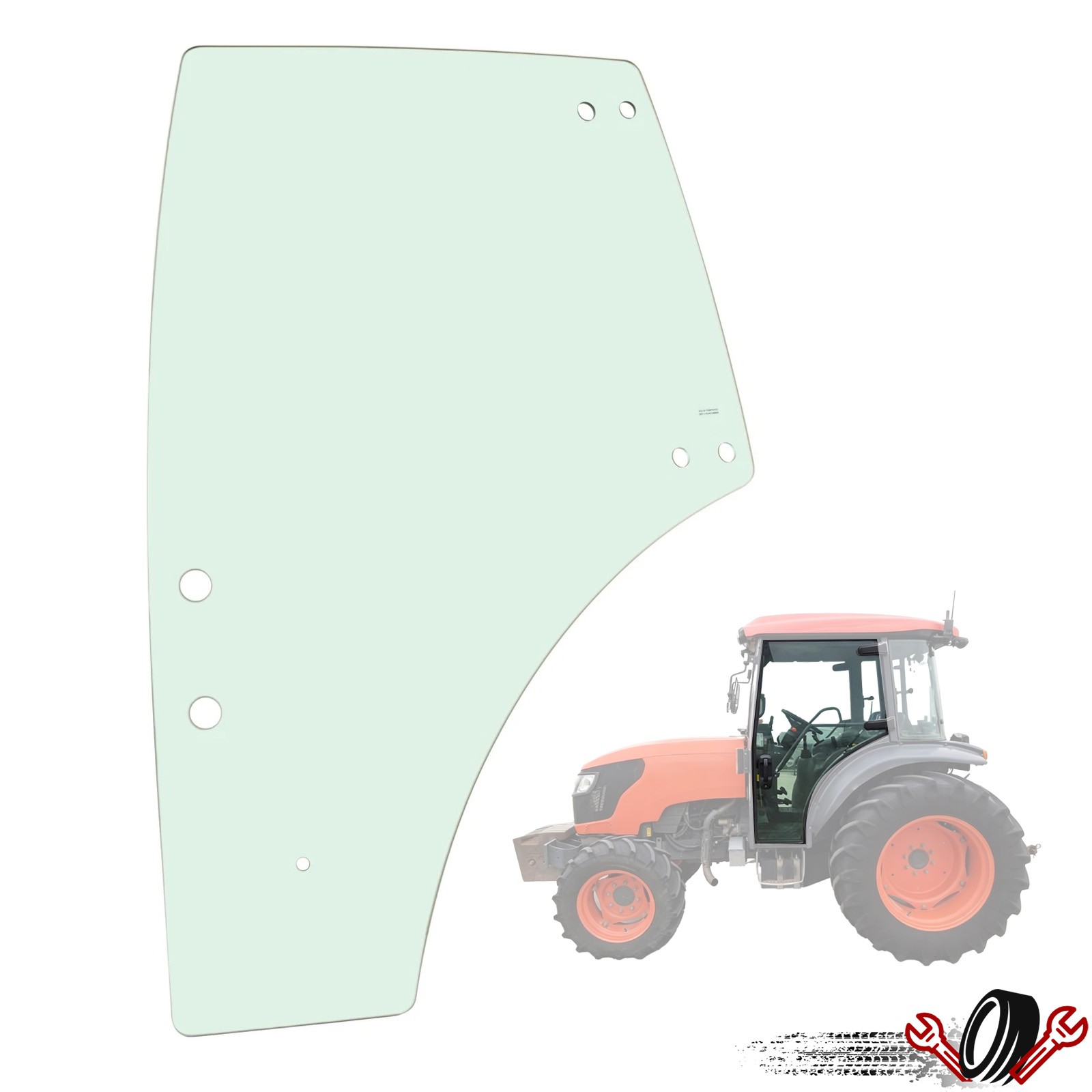 Left Side Cab Glass Door #3C581-70770 For Kubota M8540 M5040 M9540 M6060 M9960