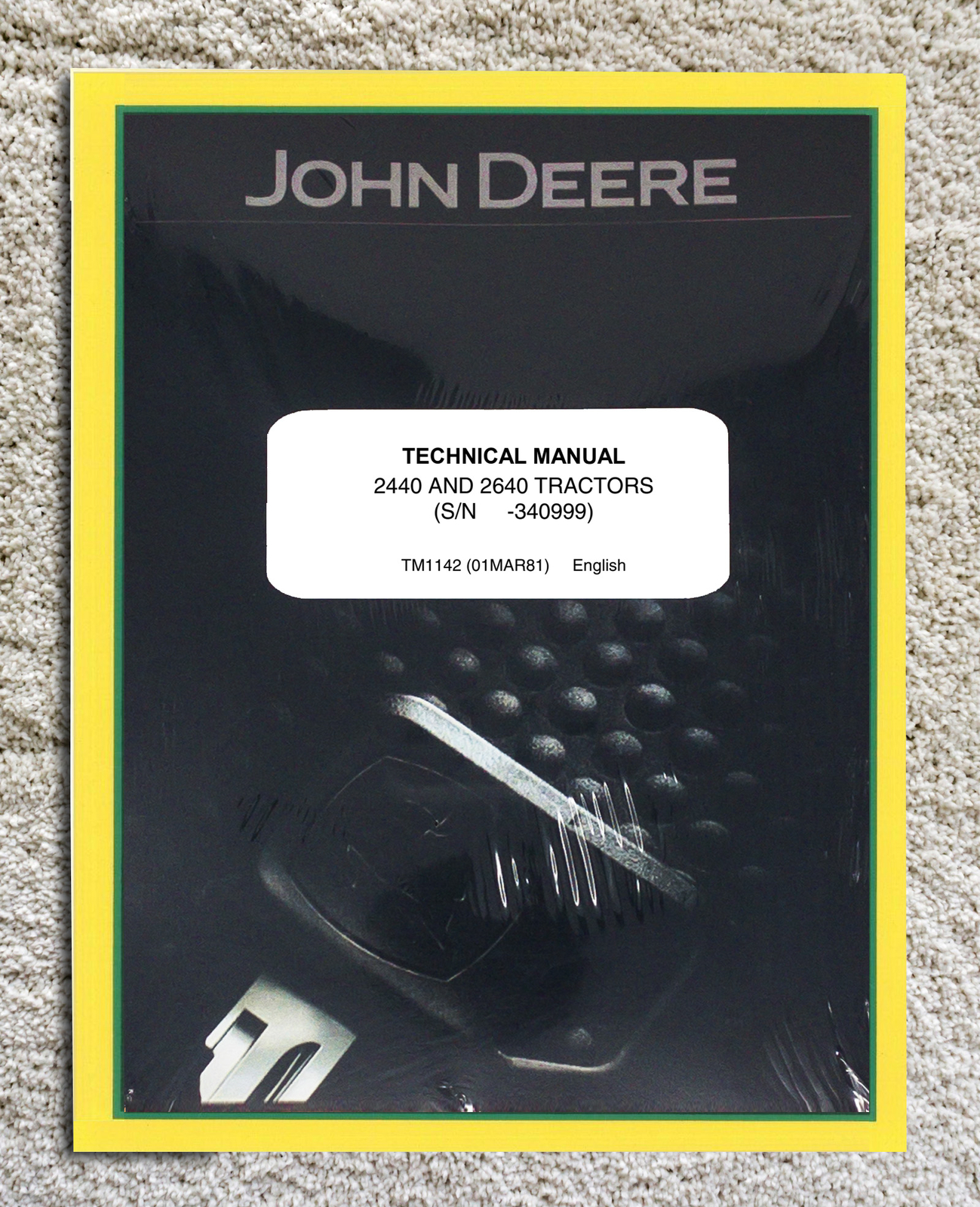 John Deere 2440 & 2640 Tractor Technical Service Repair Manual Book – TM1142