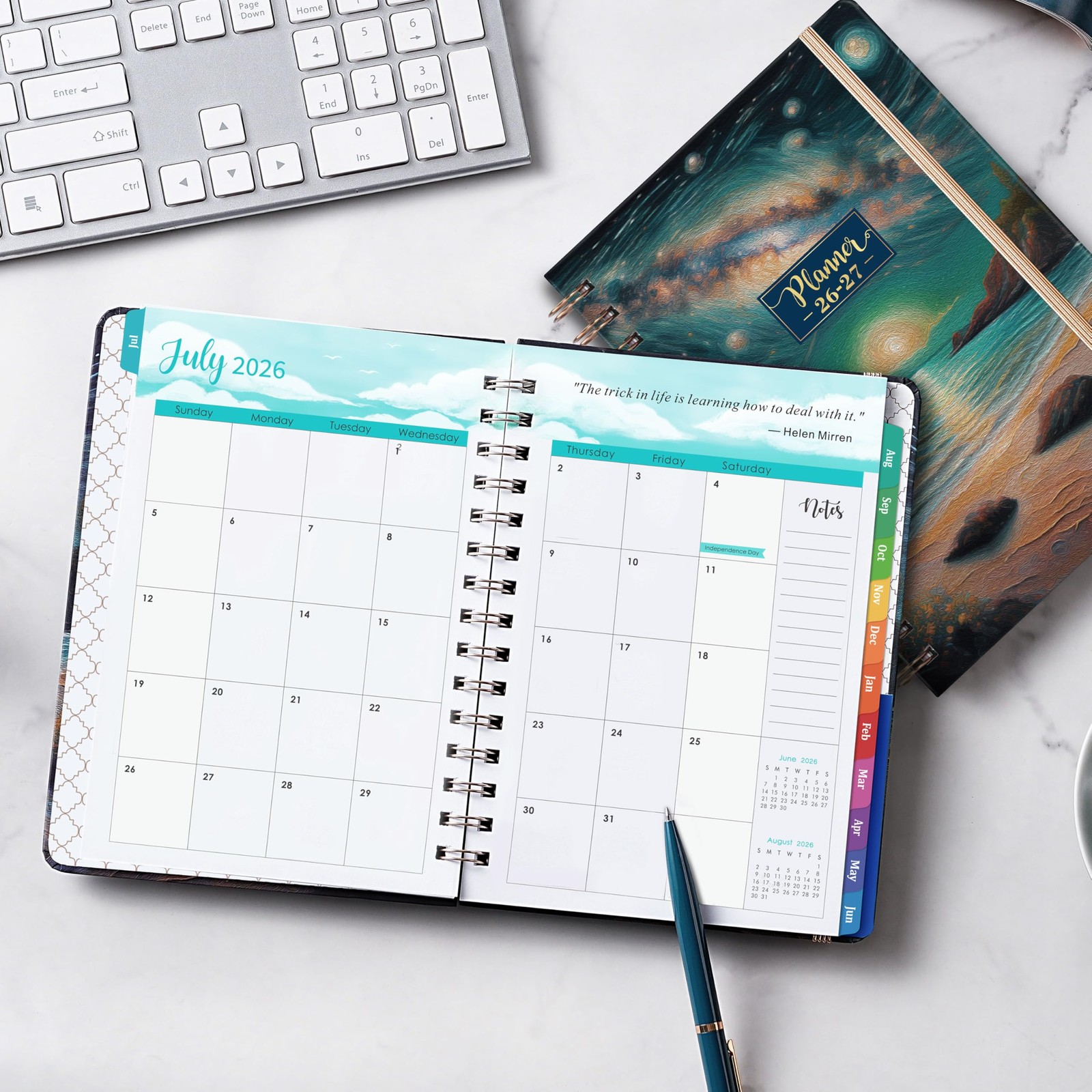 2026-2027 Planner – 8.4″x 6.3″ Planner Weekly and Monthly 2026-2027, from JUL…