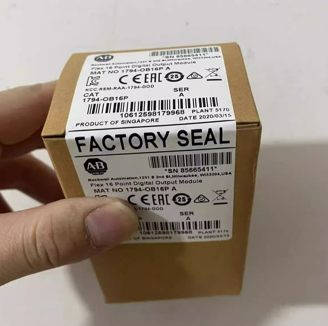 New Sealed Allen-Bradley 1794-OB16P SER A Flex 16Pt Digital Output Module