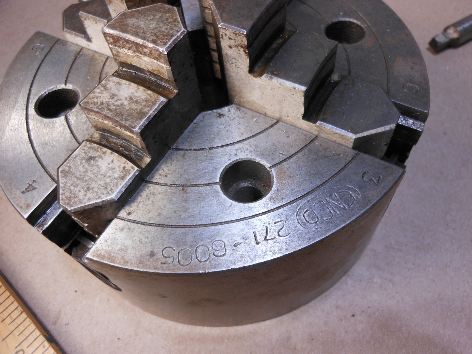 6″ Enco Lathe Chuck 4 Jaw Plain Back 271-6005 2773