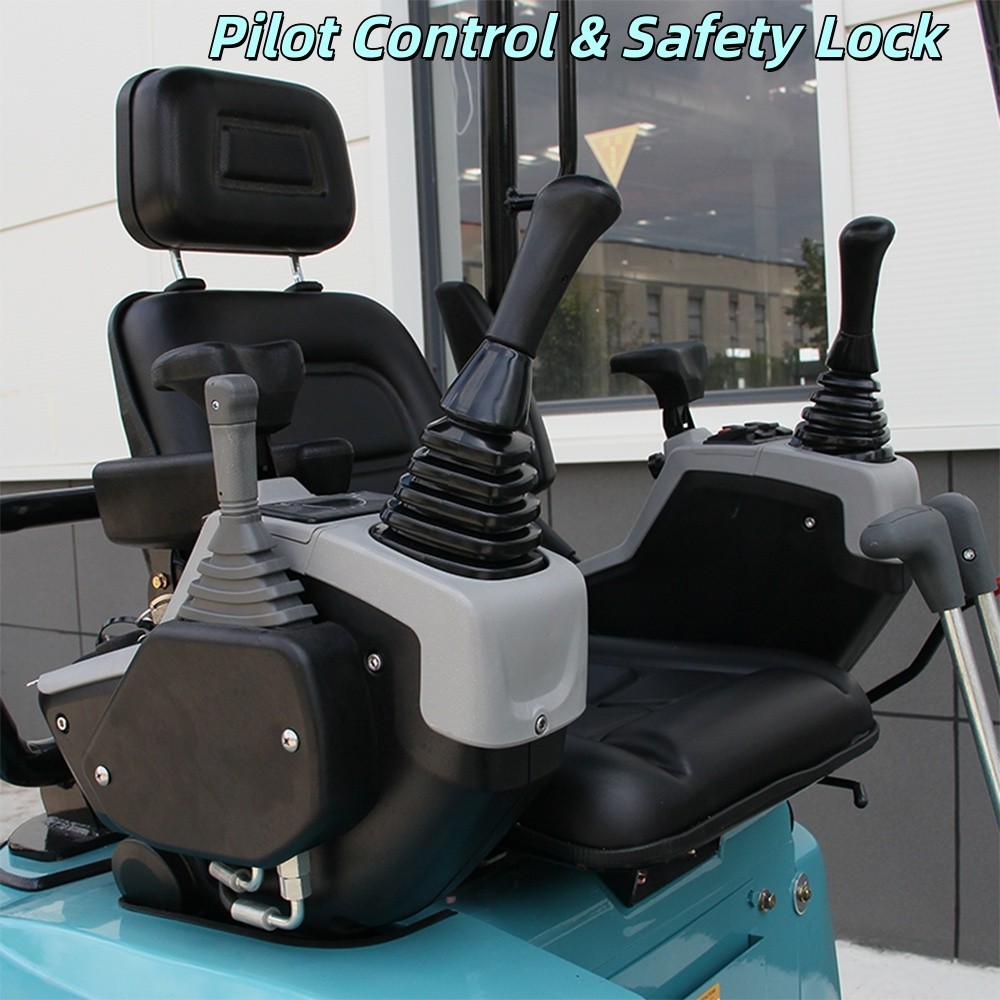 2.5Ton Mini Excavator Side Swing Digger Kubota D902 Diesel Engine+ 4 Attachments