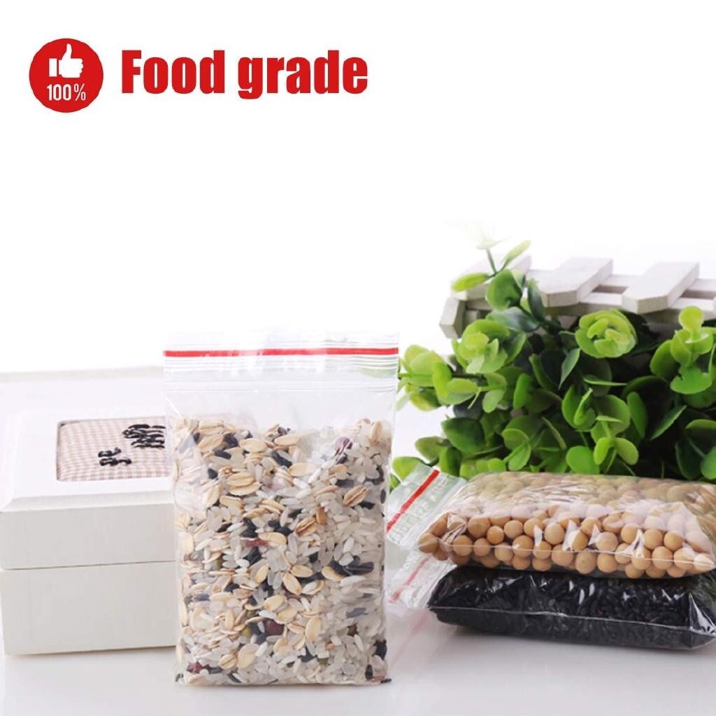 Grip Seal Bags Self Resealable Grip Poly Plastic Clear Zip Lock MIX 2 Mil 2ML