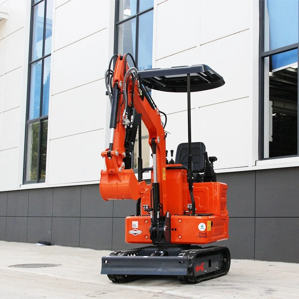 1 Ton Mini Excavator + Mini Skid Steer Loader 13.5HP B&S Gas EPA Free Shipping