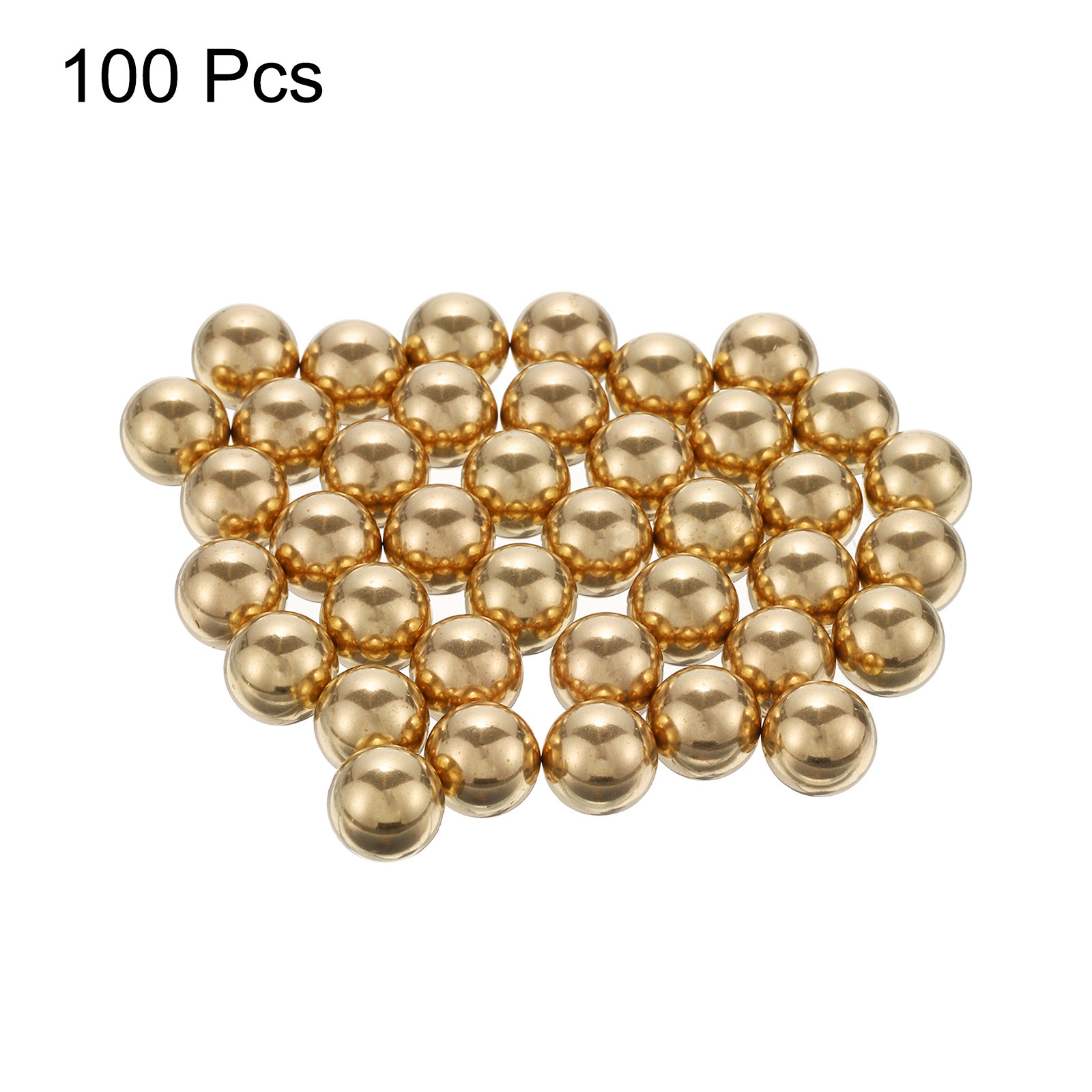 100pcs Precision Solid Brass Bearing Balls 10mm Industrial Brass Ball Spheres