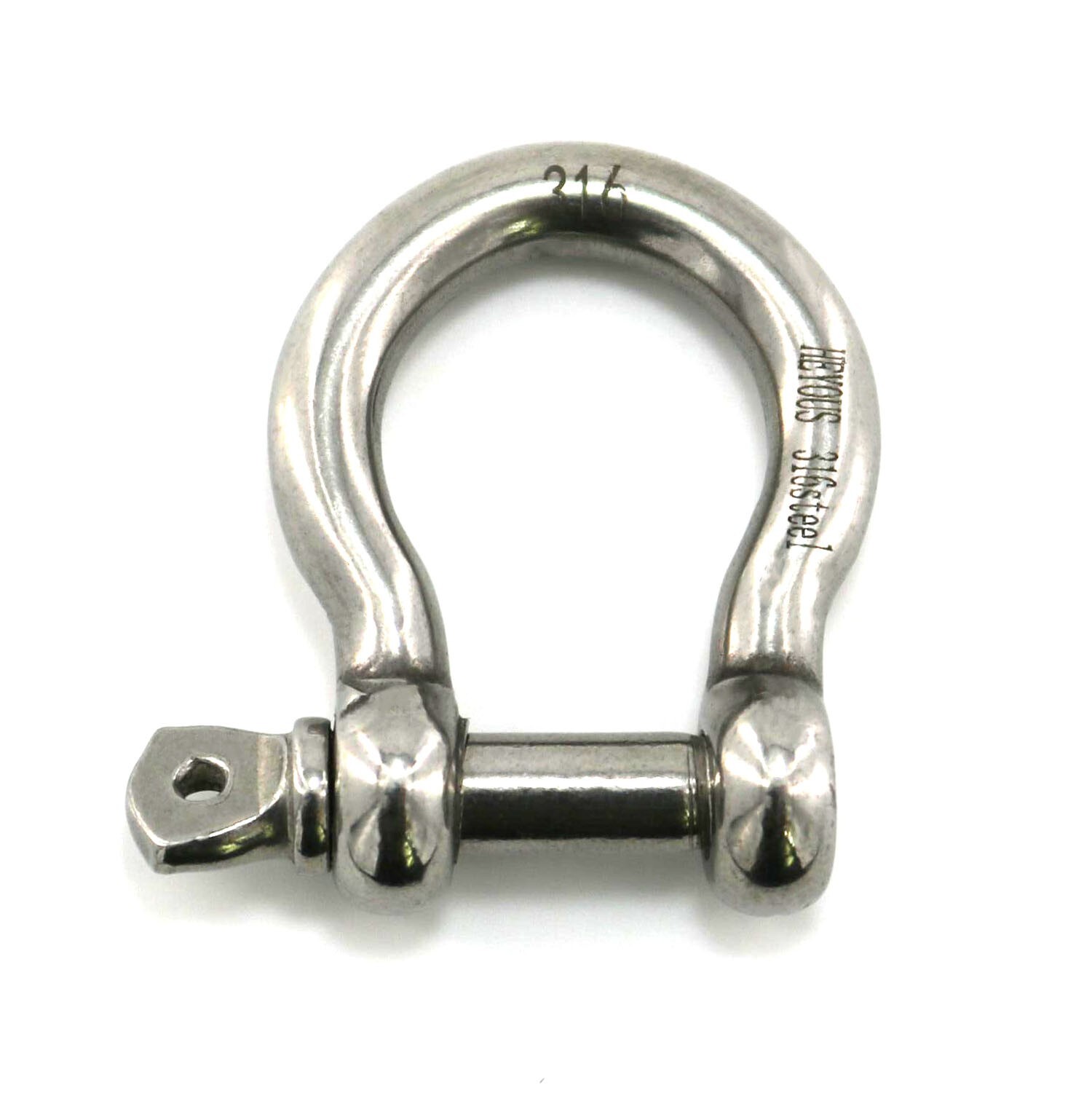 6 Pack 1/4″ Stainless Steel D-Ring Shackle Heavy Duty Screw Pin Anchor Shackle