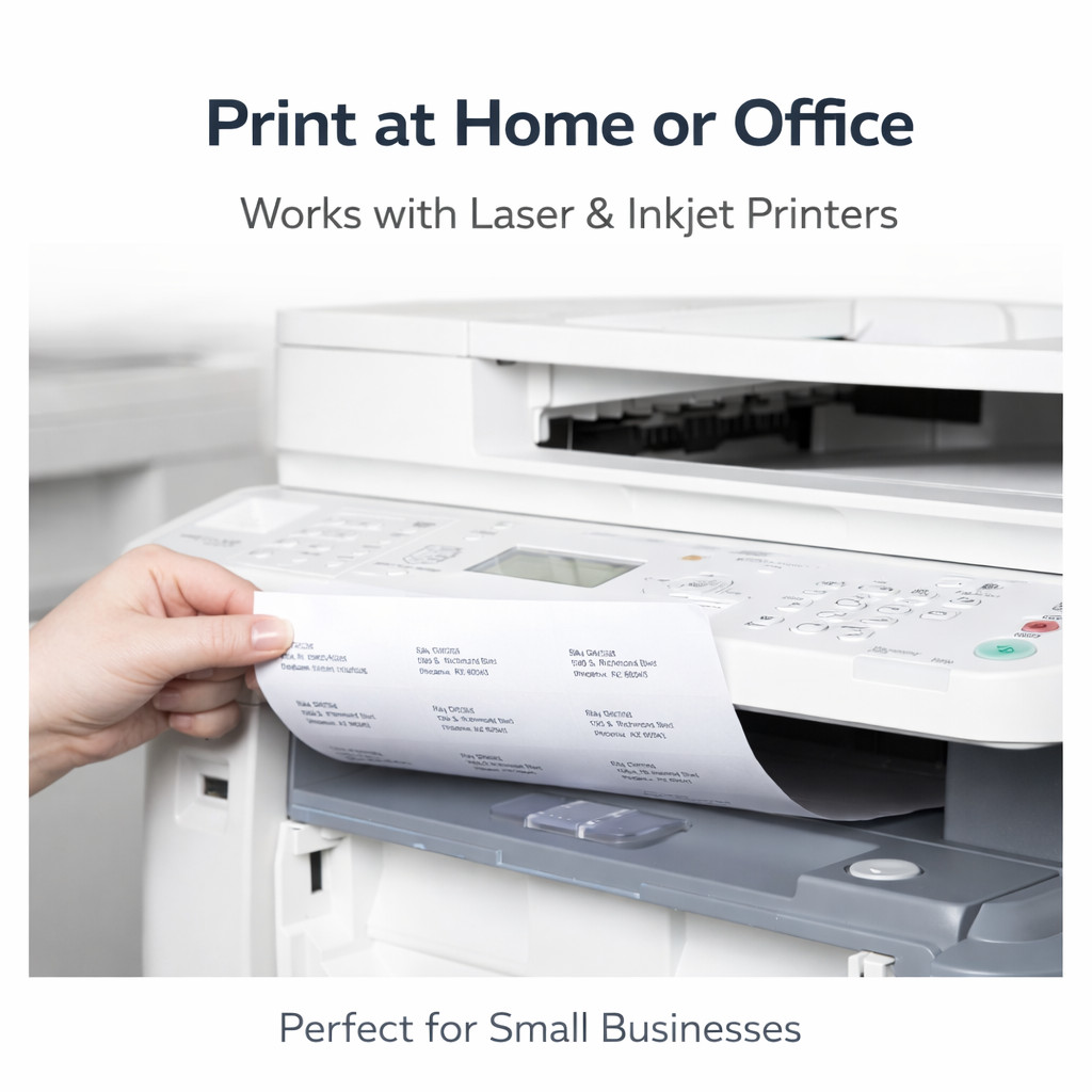 Address Labels 1×2-5/8 White Laser Printer 30 Per Sheet 5160 Compatible