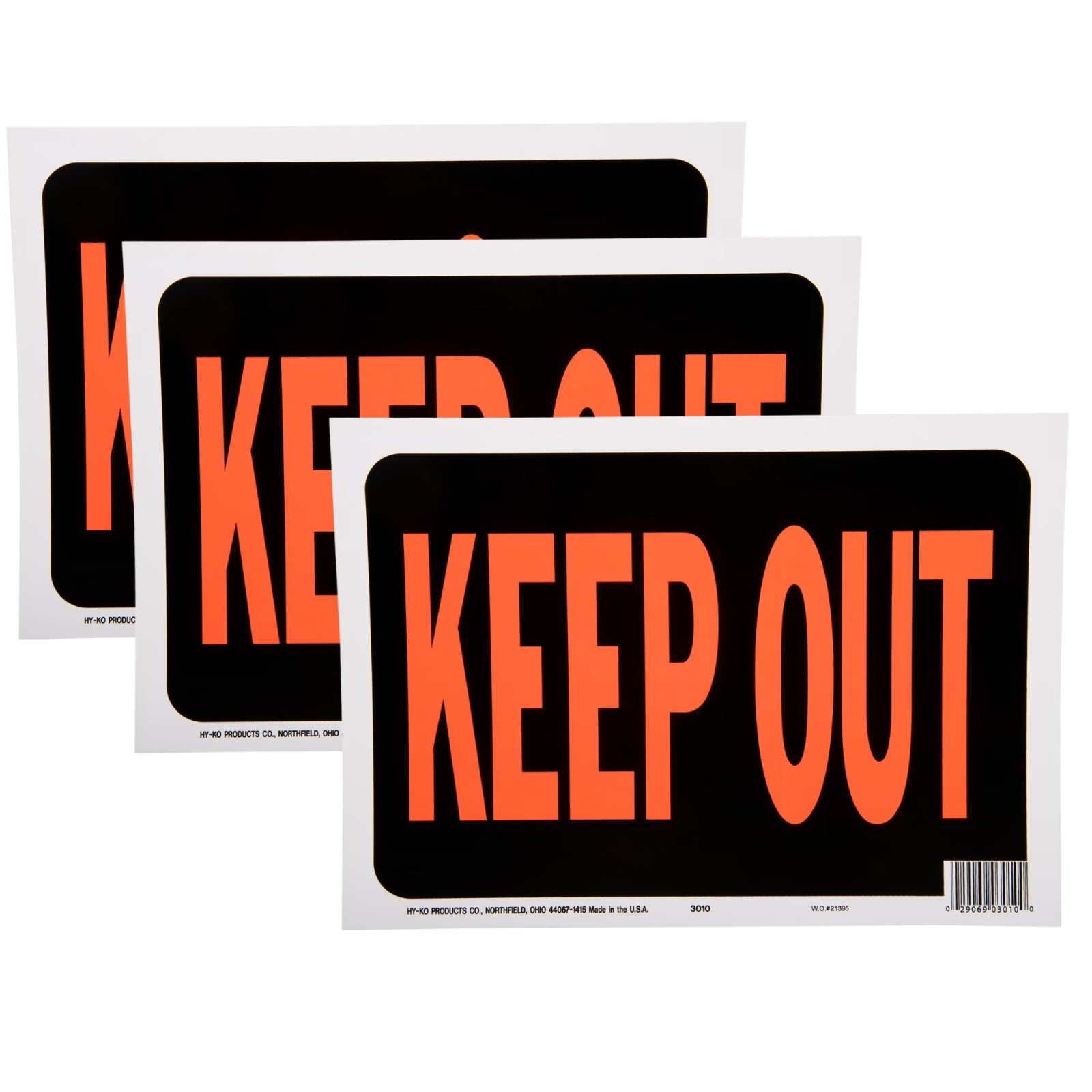 NEW 8.5×12 Plastic “Keep Out” Sign Bold, Weatherproof Ideal for Private Property