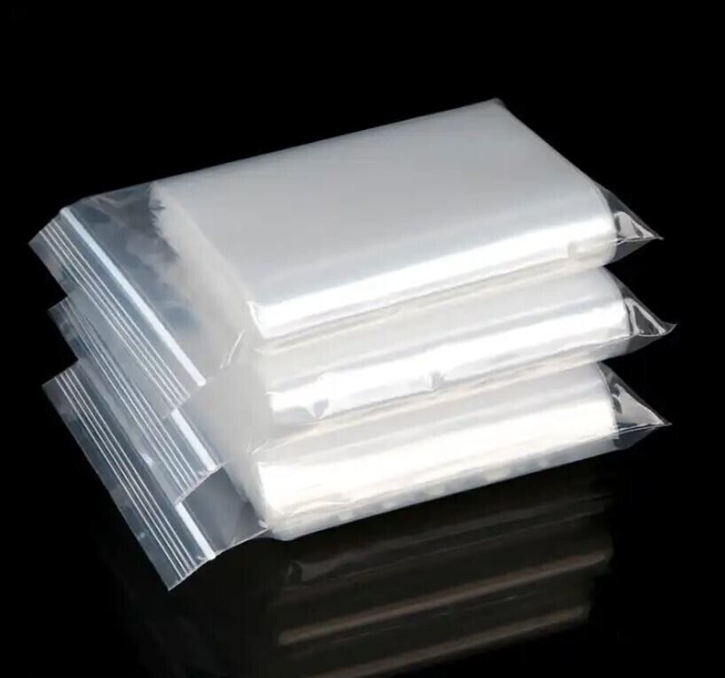 100 Pack 13×18 Inch Clear Reclosable Zipper Bag Plastic Poly Zip Lock Bags 2Mil