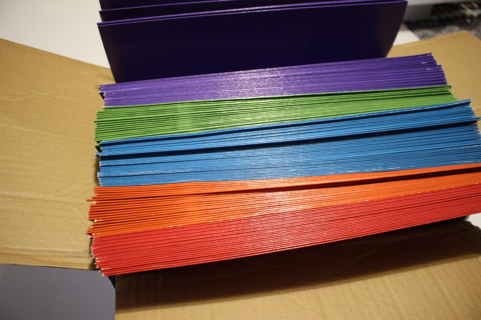 120 PACK BSTOYDER TWO POCKET FILE FOLDER ASSORTED COLORS