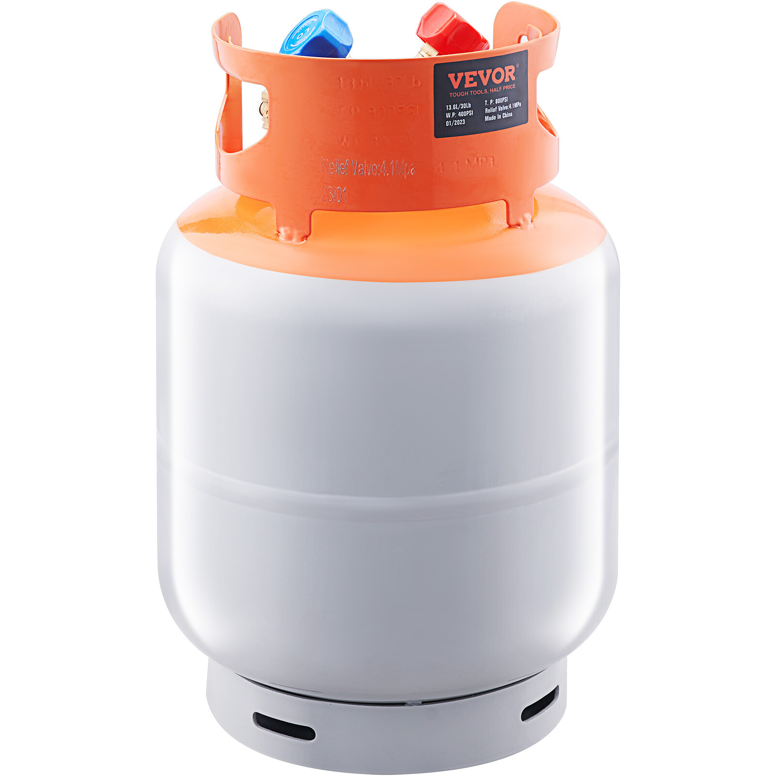 VEVOR Refrigerant Recovery Reclaim 50lb Cylinder Tank 400 PSI liquid Rated