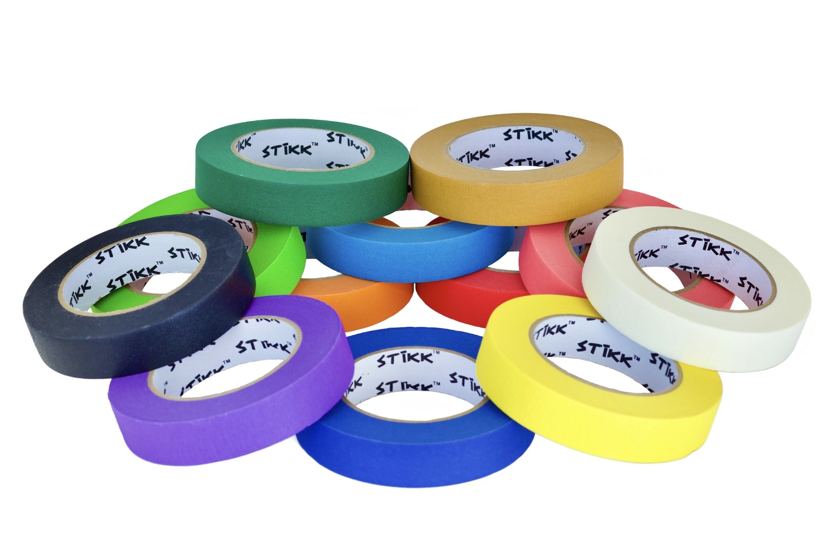 3 pack 1/4″ .25 inch x 60yd (6mm x 55m) Thin STIKK Yellow Painters Masking Tape