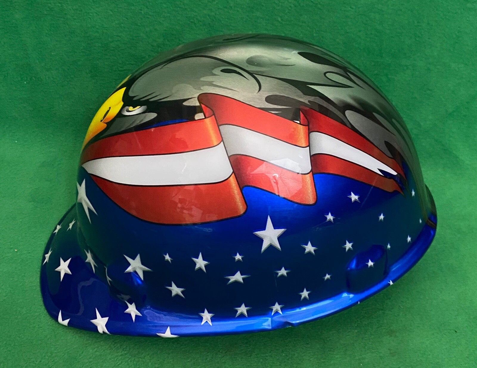Jackson Products Type 1 Hard Hat With American Eagle Stars And Stripes.