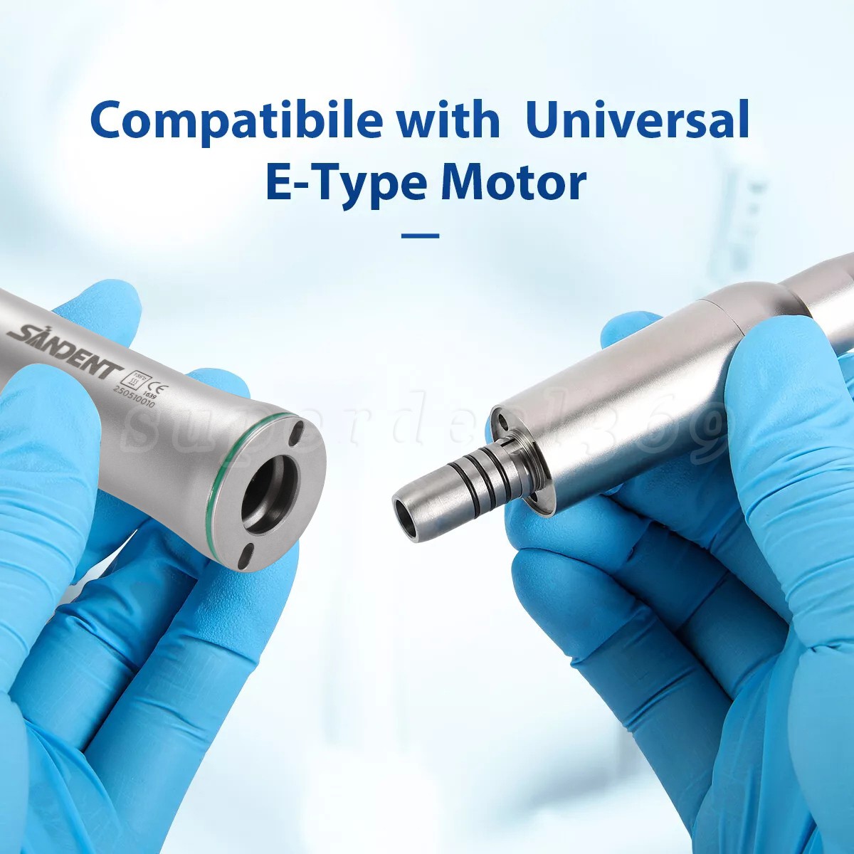 1-10*SANDENT 20:1 Implant Dental Contra Angle Handpiece LED E-generator Fit W H