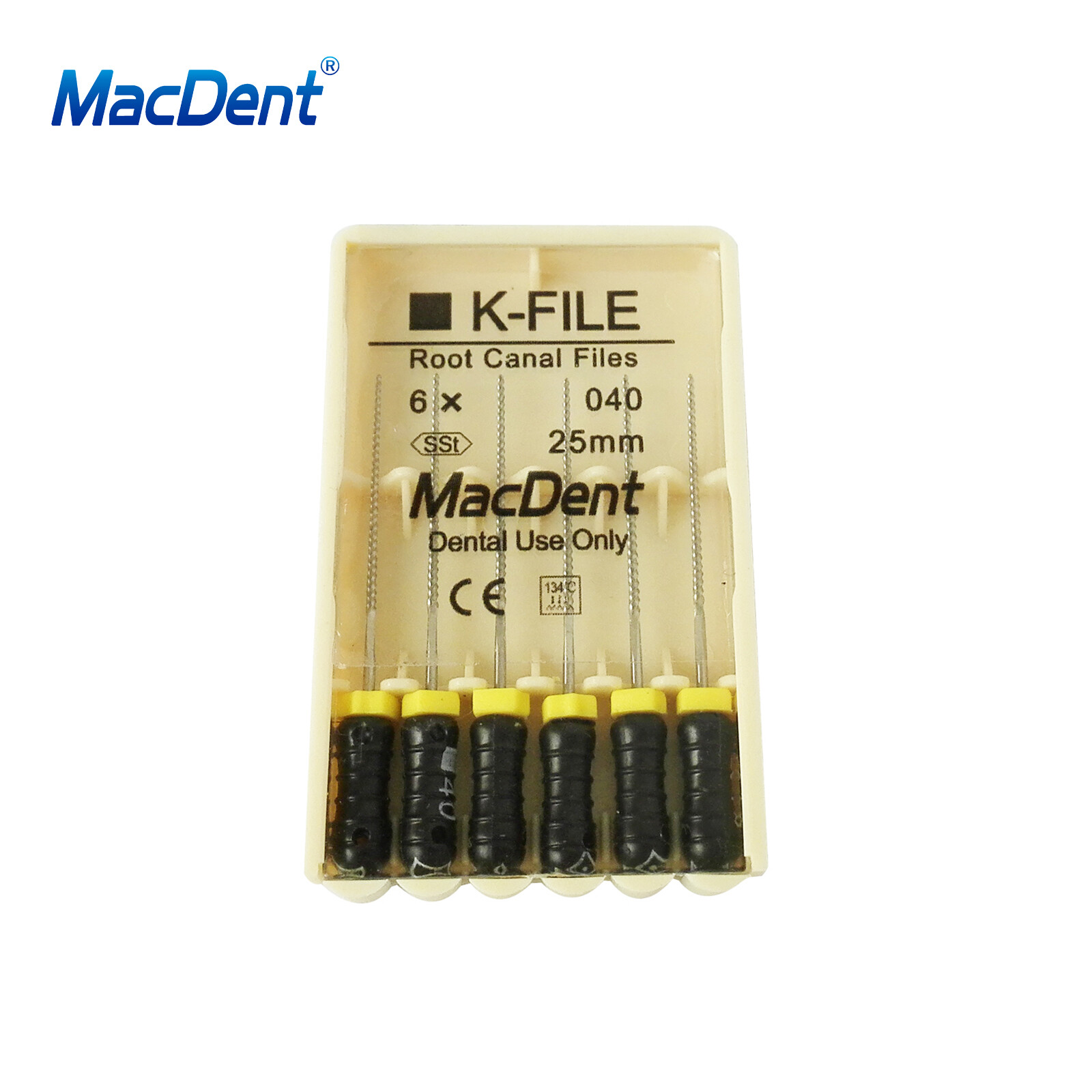 MacDent Limas de endodoncia manual dental K-Files acero inoxidable 21/25/31mm
