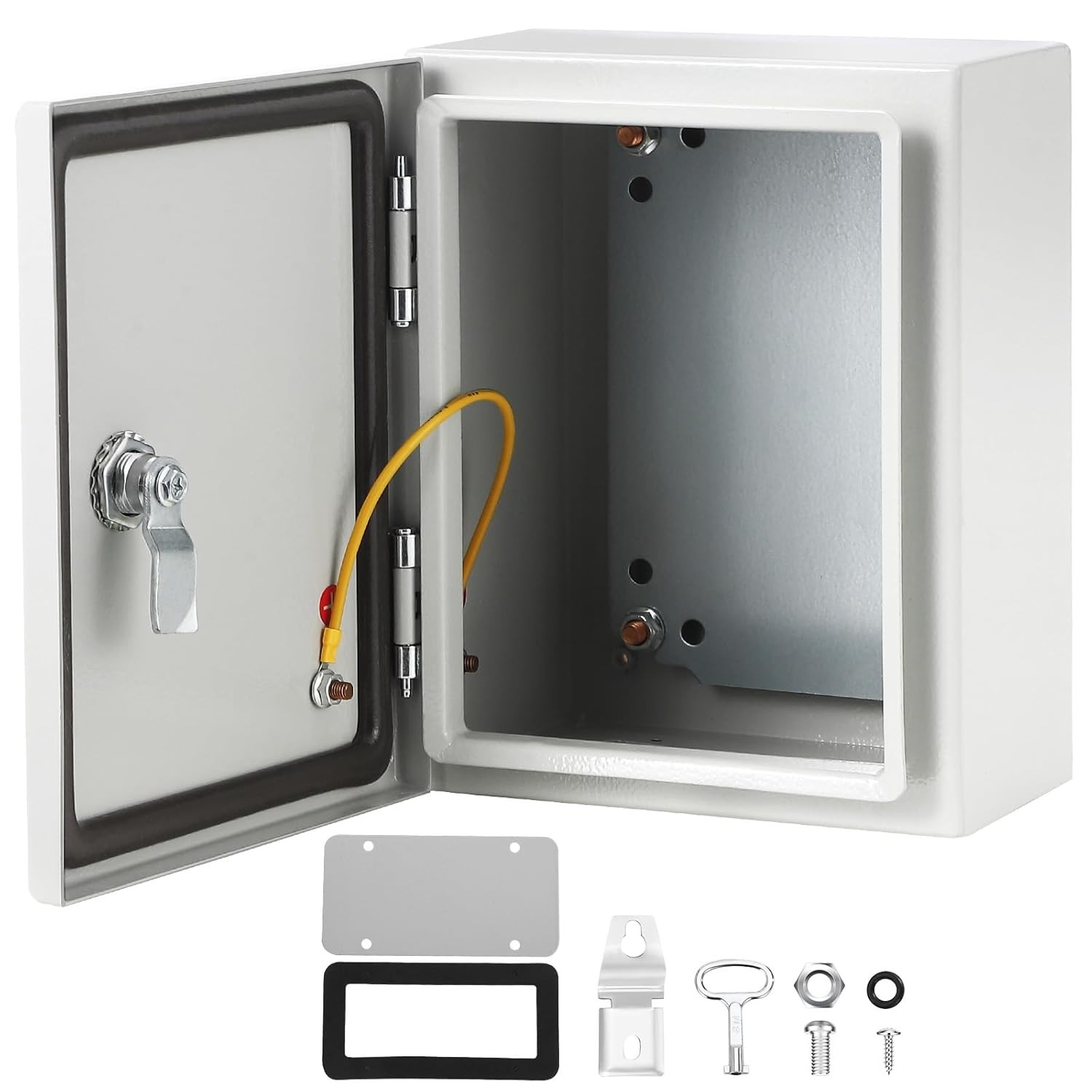 Steel Electrical Enclosure Box 12x10x6” Wall Mount Junction Outdoor Use IP66