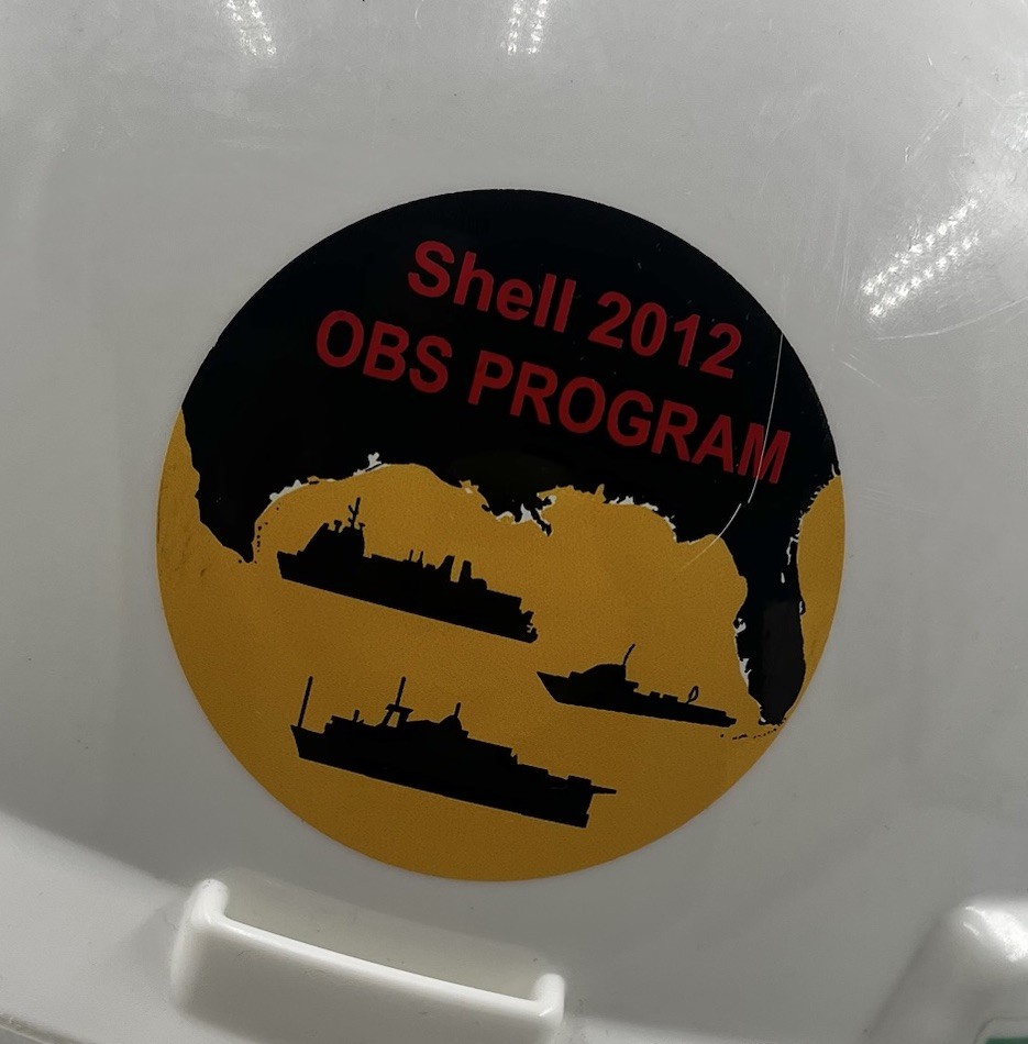 Shell Oil Hard Hat 2012 OBS Program Map Of Gulf Of Mexico MSA