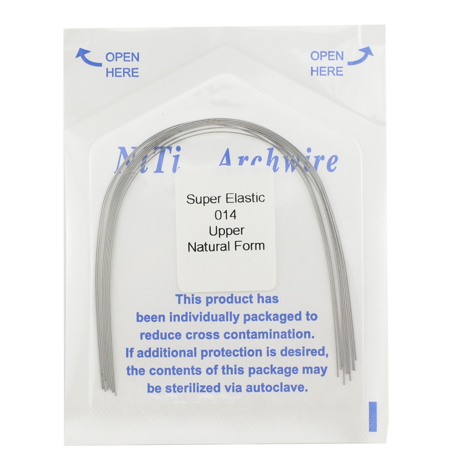 Dental Orthodontic Arch Wire Niti Super Elastic Round Rectangular Ovoid Natural