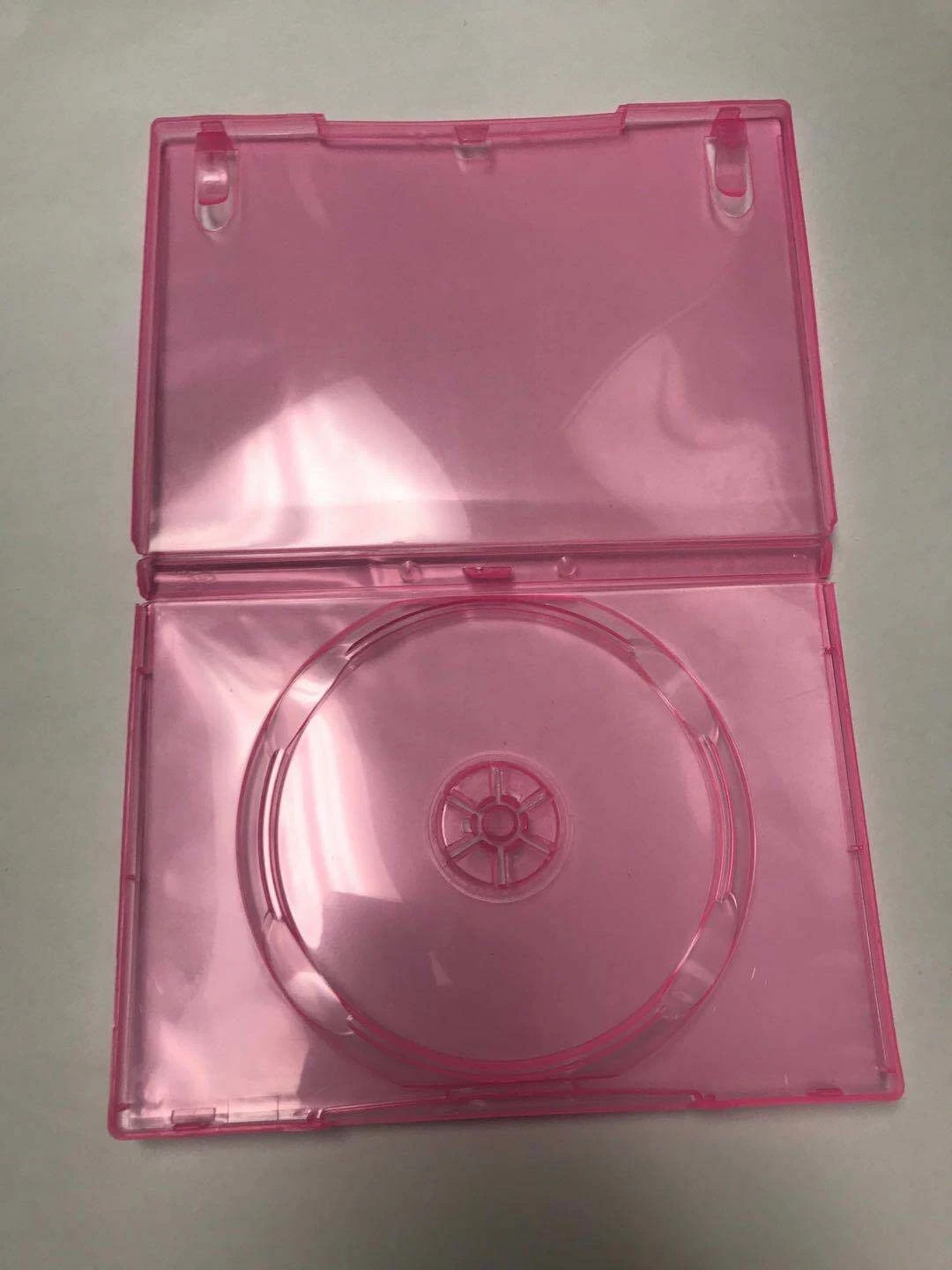 10 14MM NEW TRANSPARENT PINK SINGLE DVD CASES, PATENTED, PSD12PINK PP-S14-P