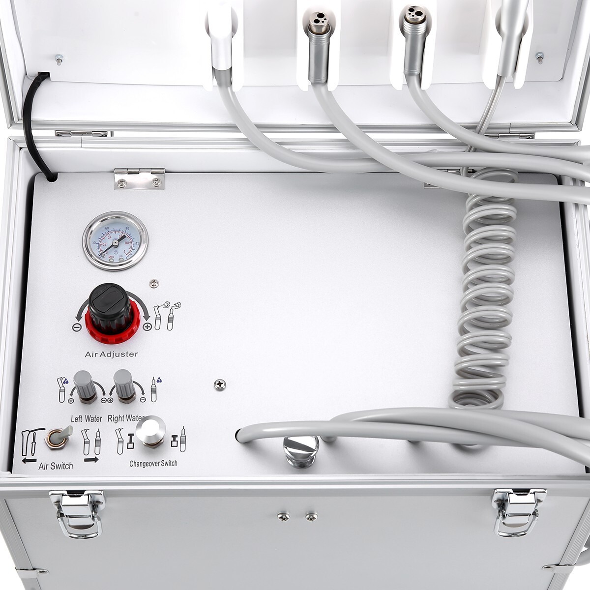Dental Portable Mobile Delivery Unit System With Air Compressor 4Hole Suction