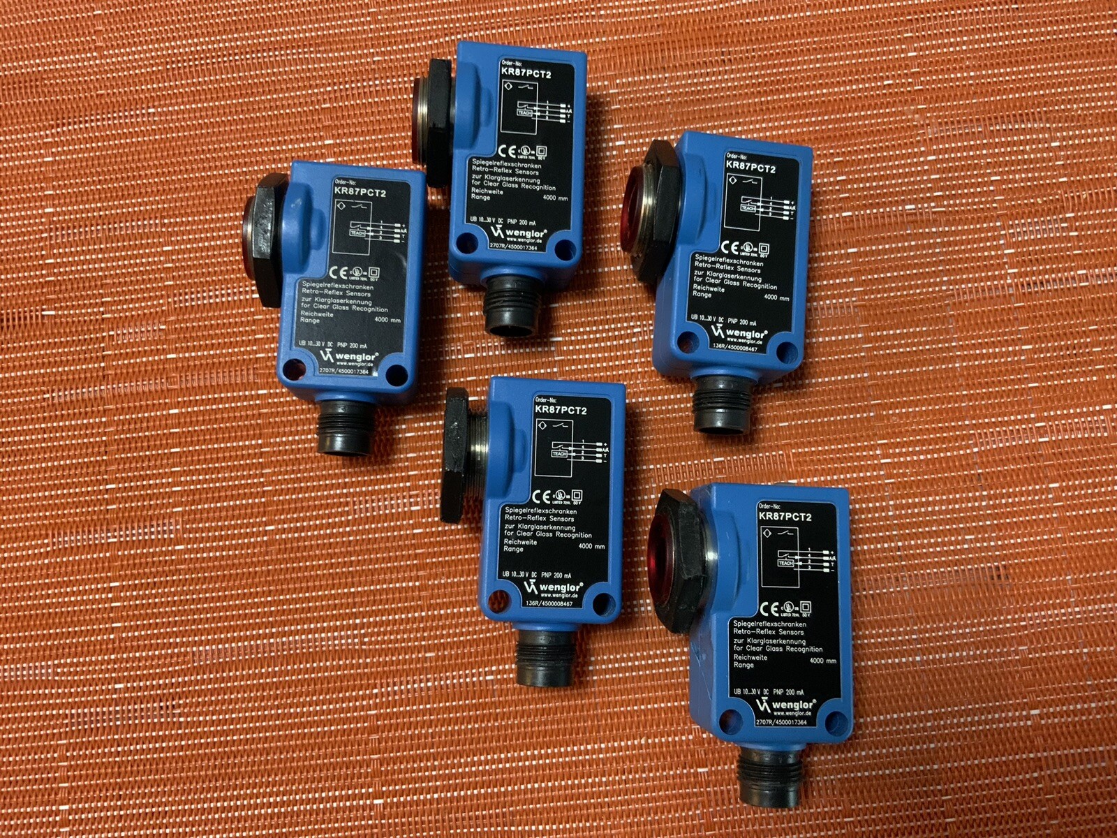 Used WENGLOR KR87PCT2 Sensor TESTED Returns Accepted US SELLER FAST Shipping