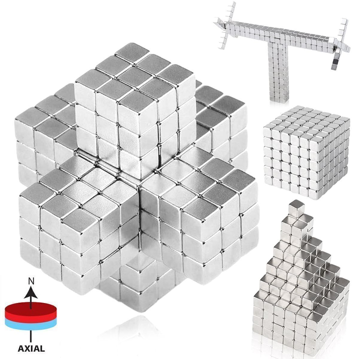 5~100Pcs Neodymium N35 Block Square Cube Magnets Strong 10x10x10mm Rare-Earth