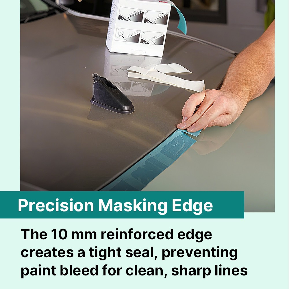 Perforated Trim Masking Tape, 10 mm Hard Band, 50 mm x 10 m