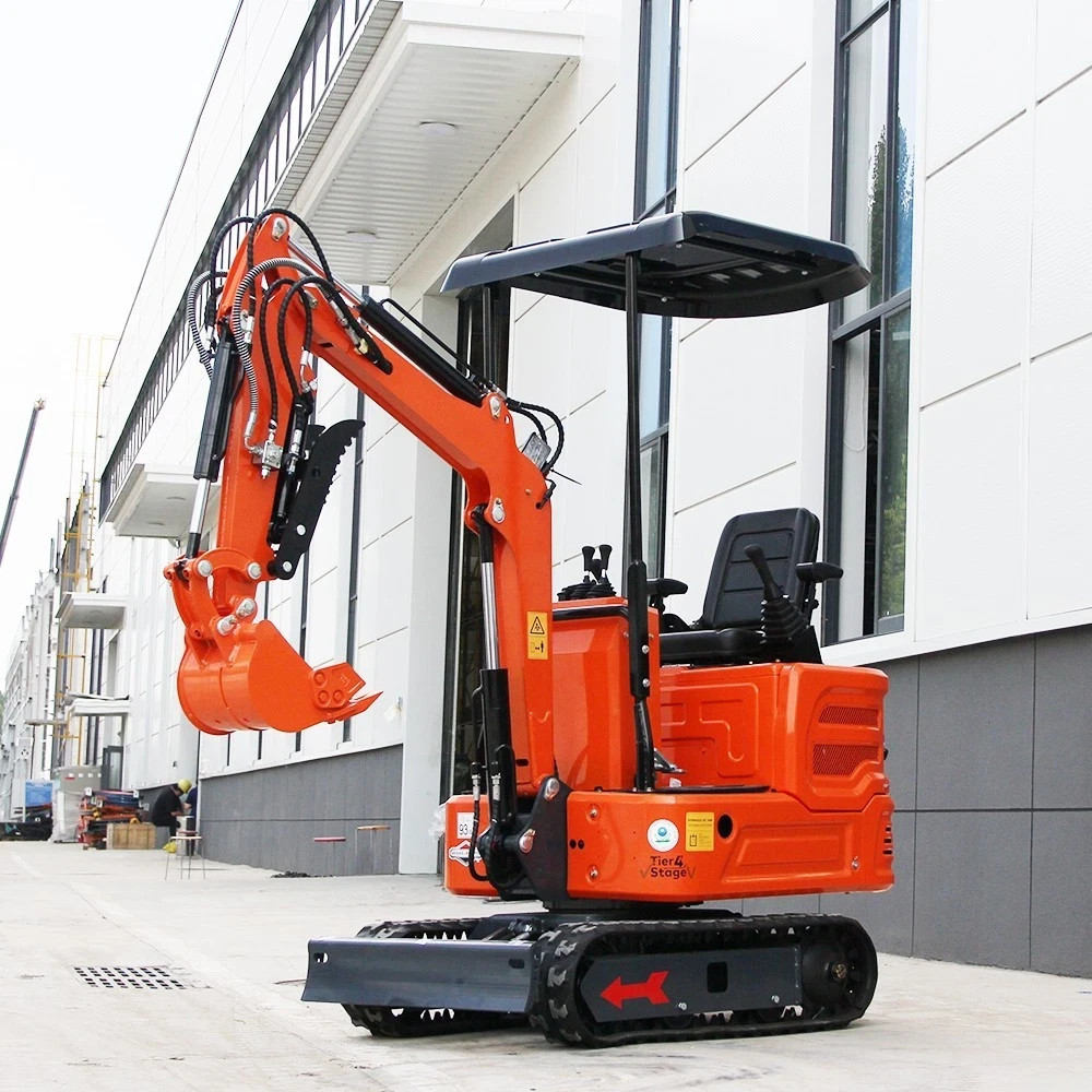 1 Ton Mini Excavator + Mini Skid Steer Loader 13.5HP B&S Gas EPA Free Shipping