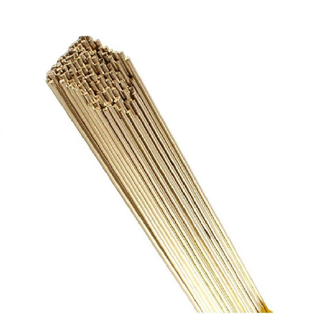 2 lbs Low Fuming Bronze Brazing Rod Bare RBCuZn-C 1/16” X 36″ Bare Brazing Rod