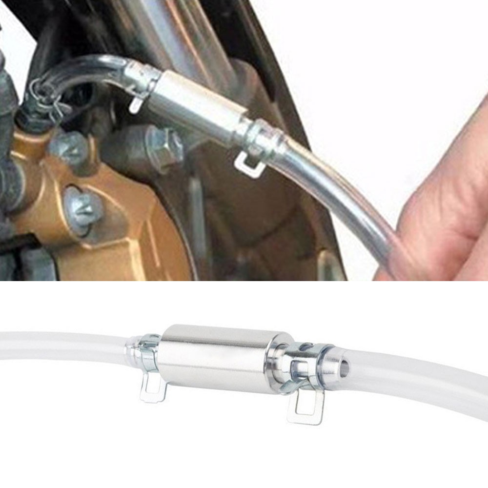 2PCS Brake Bleeder Hose One Way Check Valve Tube Bleeding Tool for Car Motorcyle