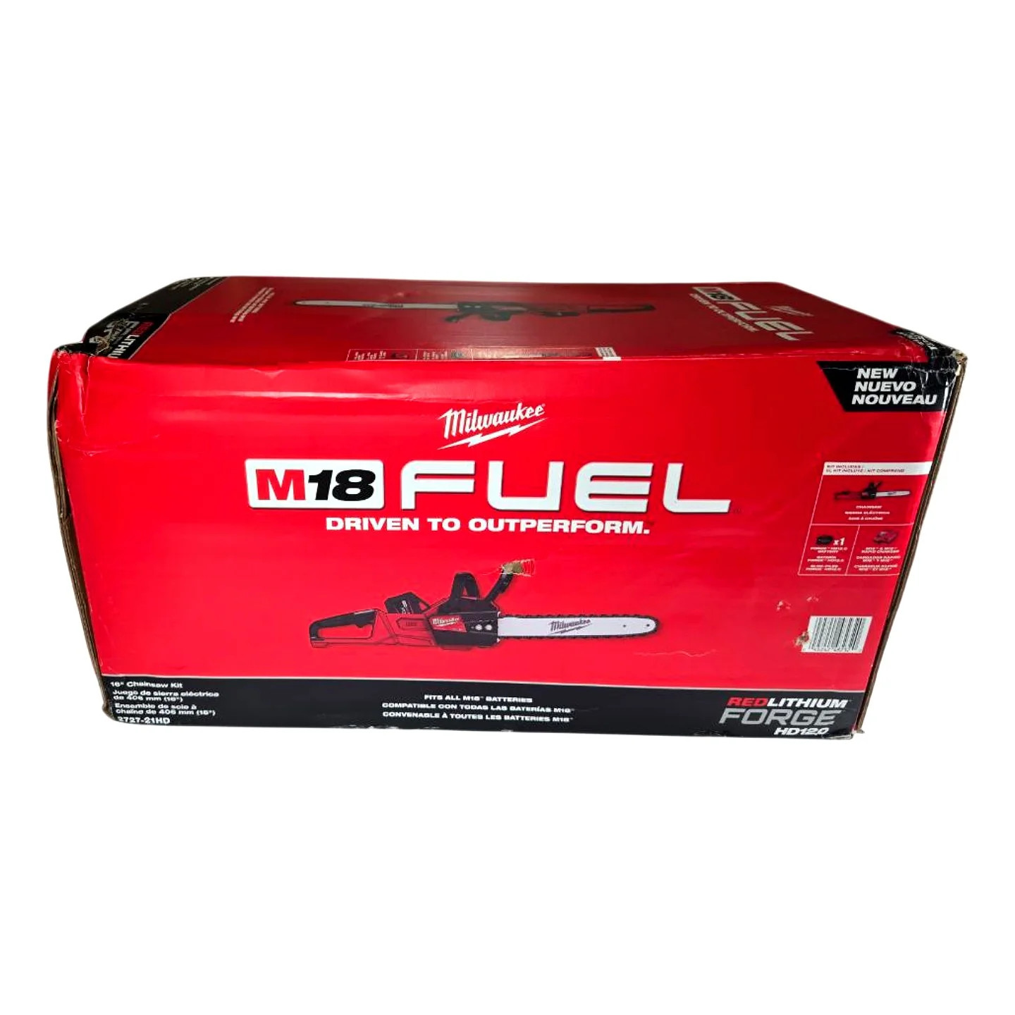 Milwaukee 2727-21HD M18 FUEL 16in Bar 12.0Ah Cordless Chainsaw Kit