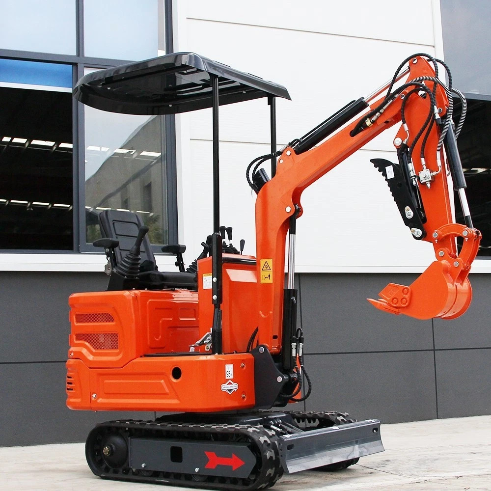1 Ton Mini Excavator + Mini Skid Steer Loader 13.5HP B&S Gas EPA Free Shipping