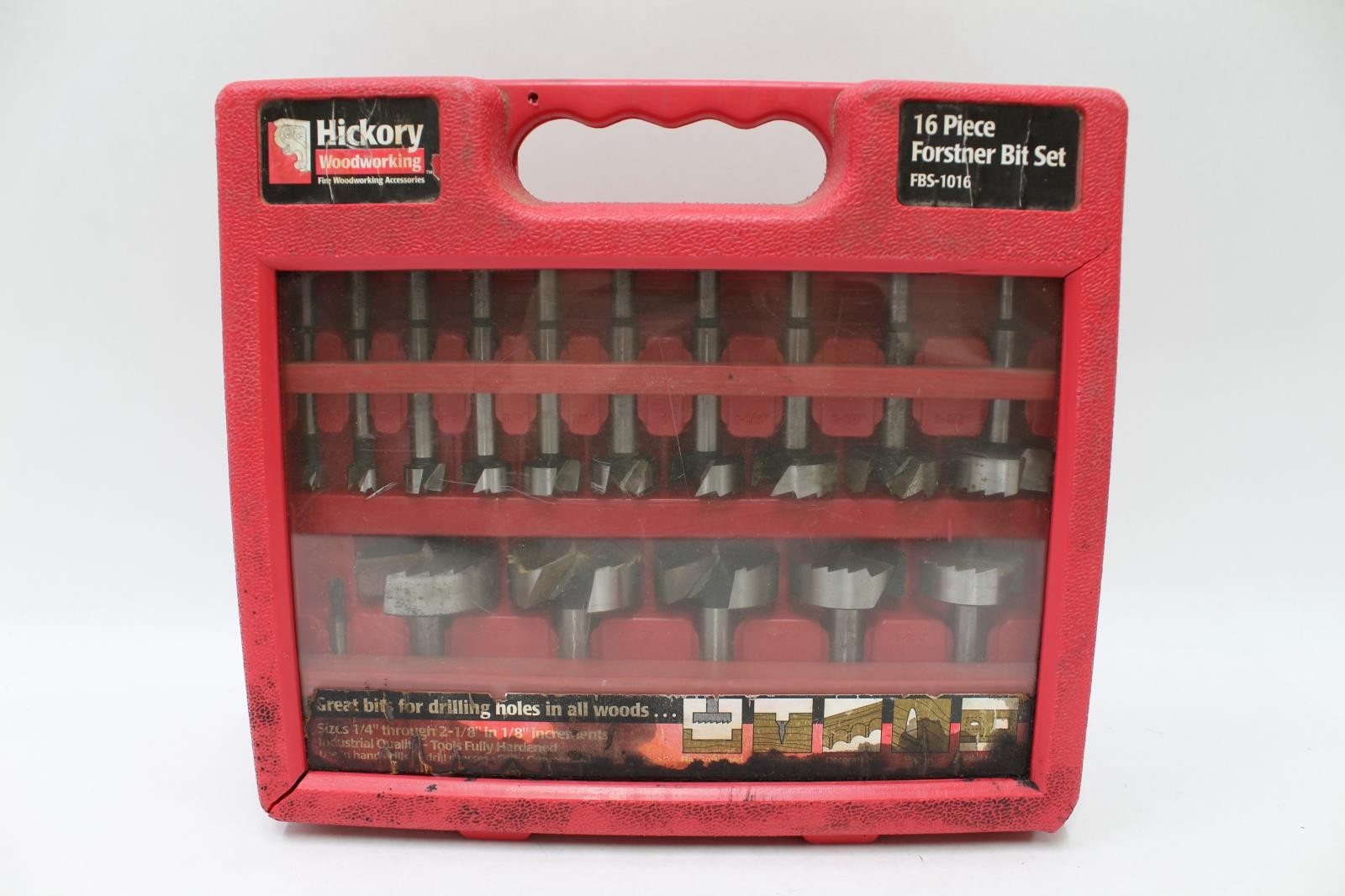 Hickory Woodworking 16pc Forstner Bit Set, FBS-1016