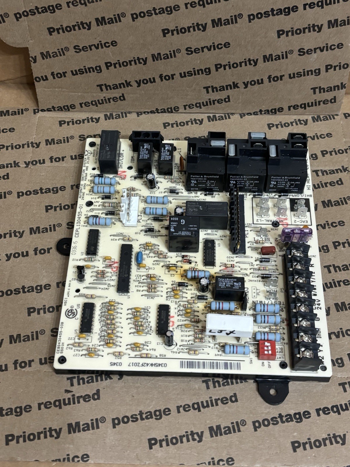 Carrier HK42FZ017 Furnace Control Board CEPL130455-01 CEBD430455-03B 🔥Checked
