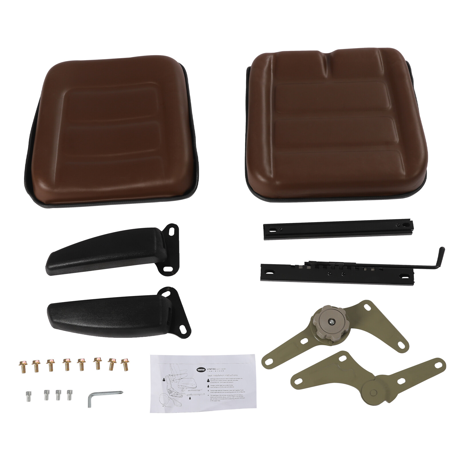 Tractor Forklift Seat SUSPENSION FORKLIFT SEAT with Adjustable Backrest+Armrest