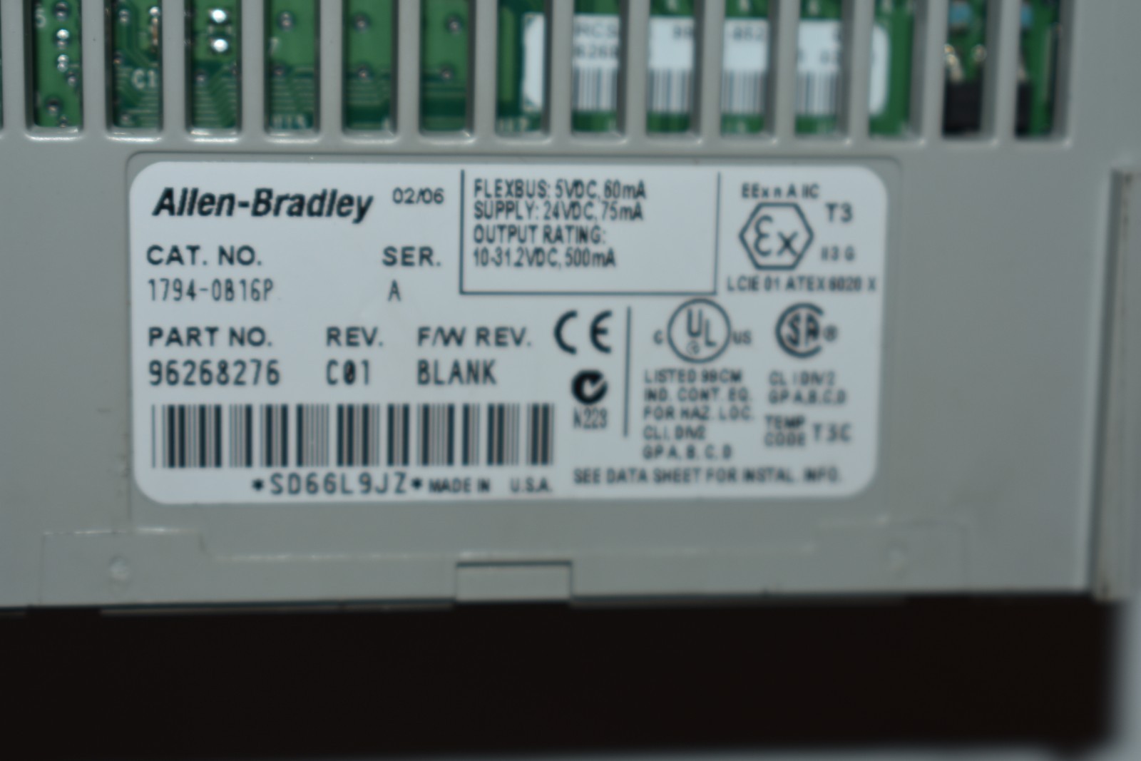 1794-OB16P ALLEN BRADLEY OUTPUT MODULE NEW SURPLUS